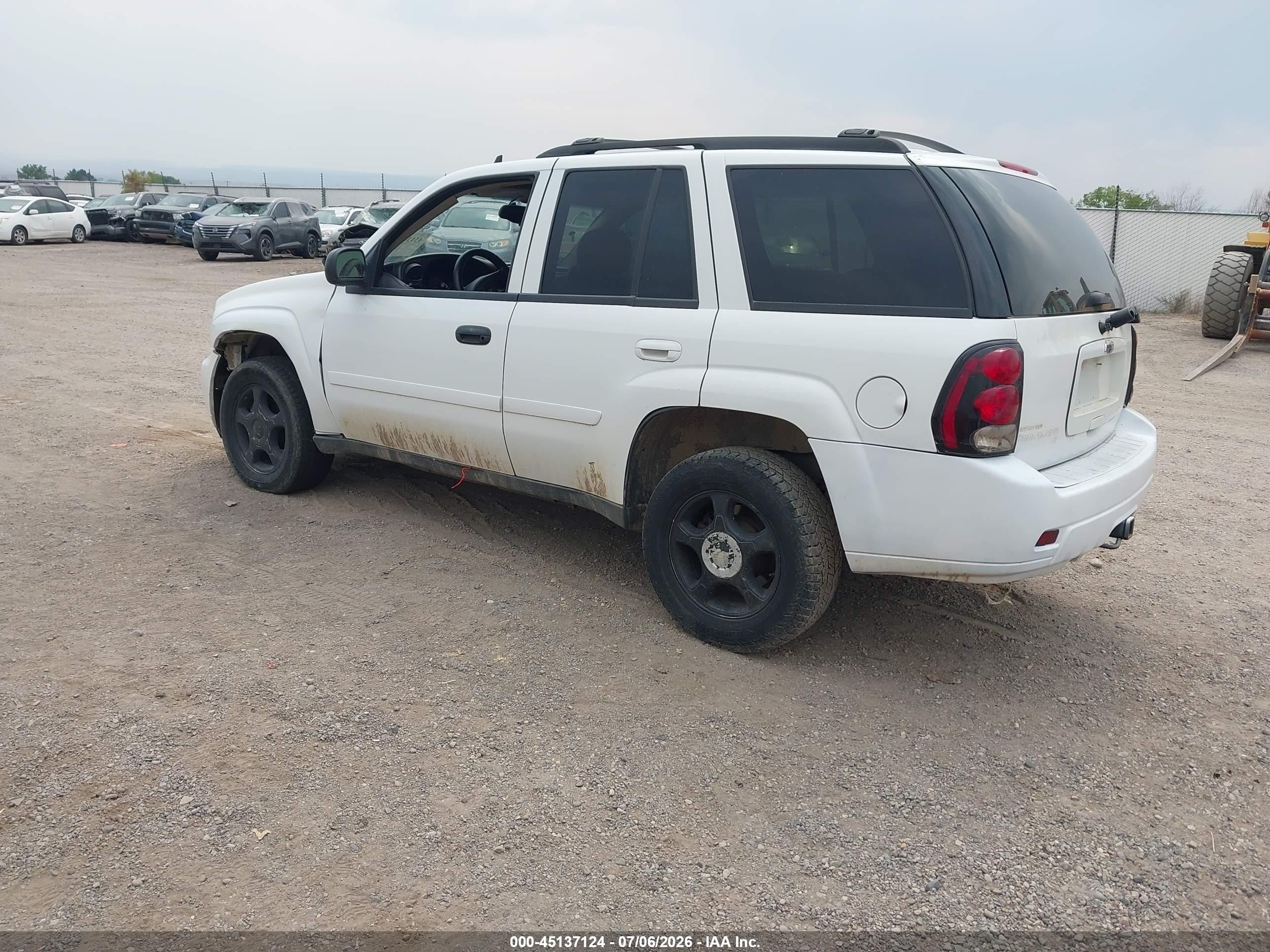 2008 Chevrolet Trailblazer Lt White vin: 1GNDT13S982133889