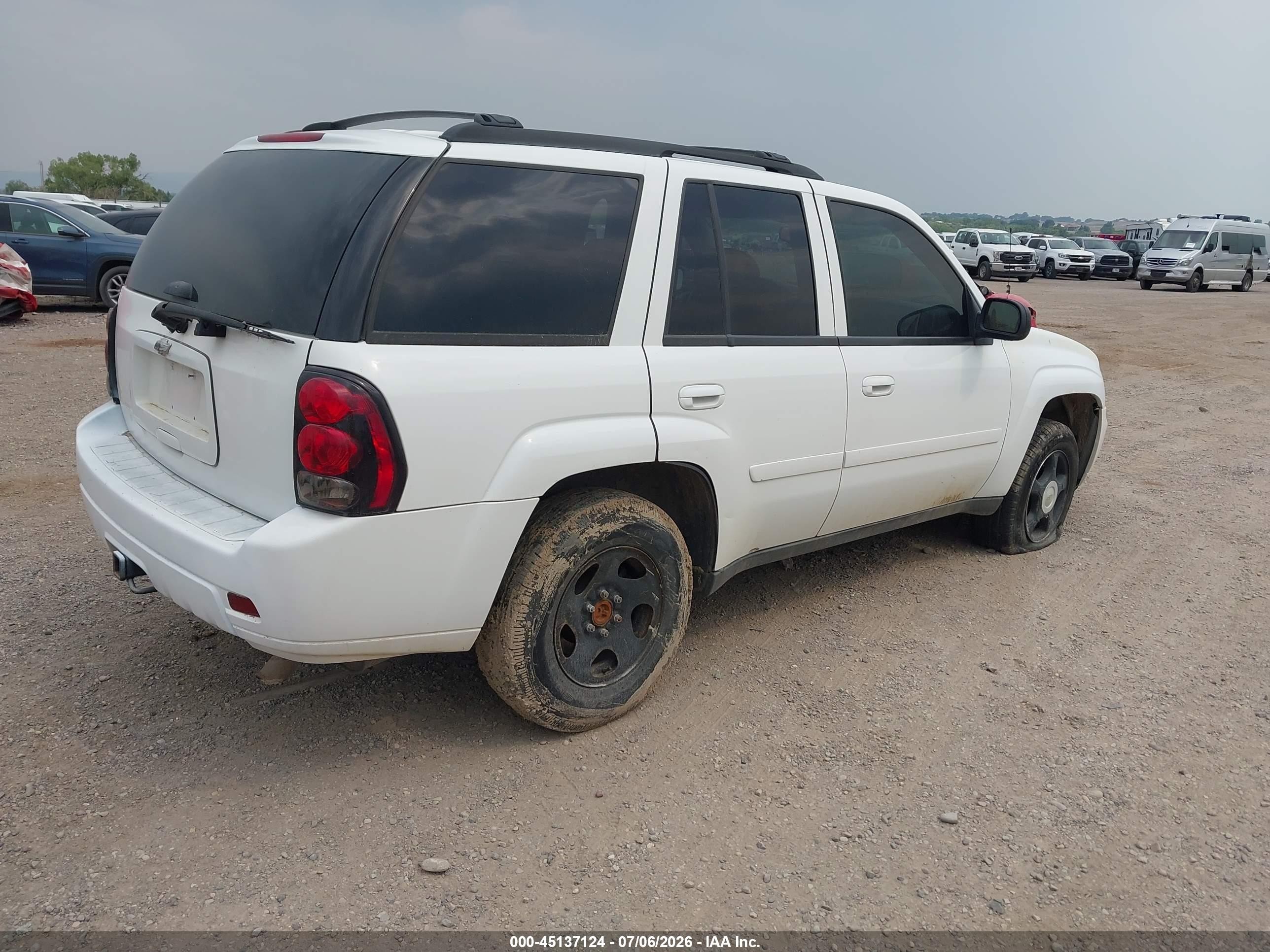 2008 Chevrolet Trailblazer Lt White vin: 1GNDT13S982133889