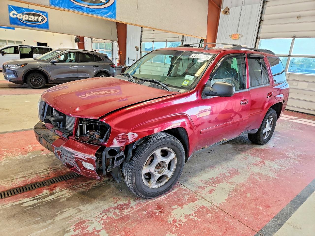 2008 Chevrolet Trailblazer Ls Бордовый vin: 1GNDT13S982146190