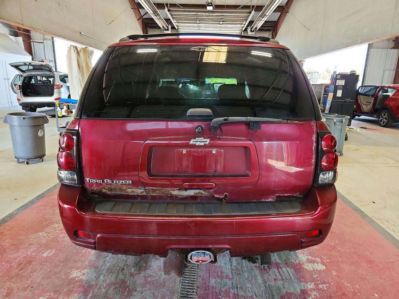 2008 Chevrolet Trailblazer Ls Burgundy vin: 1GNDT13S982146190