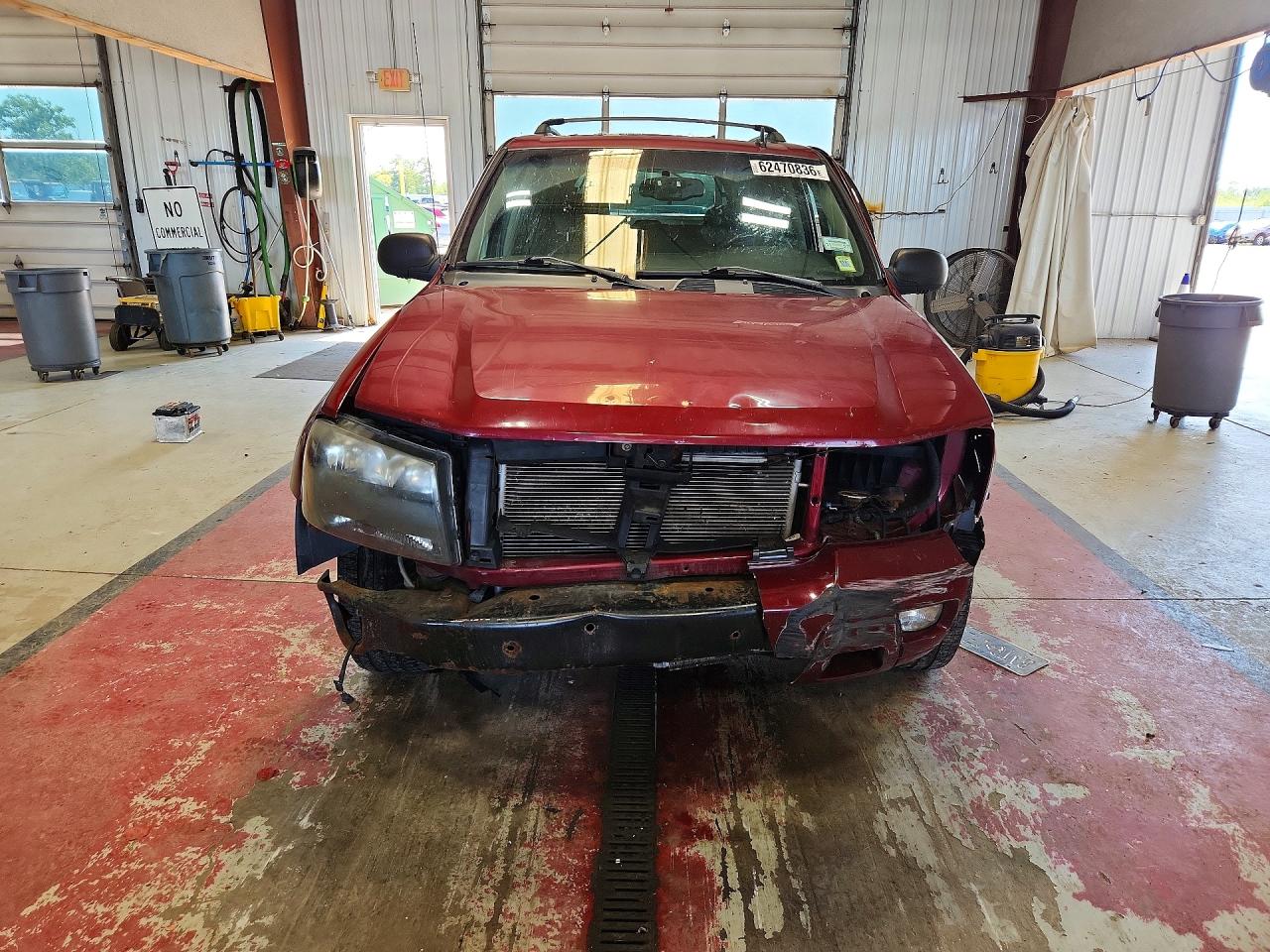 2008 Chevrolet Trailblazer Ls Burgundy vin: 1GNDT13S982146190