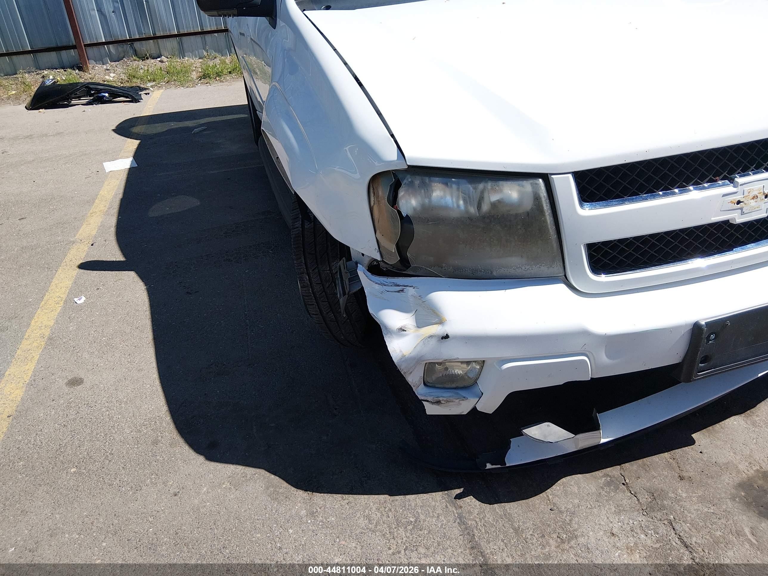 2008 Chevrolet Trailblazer Lt White vin: 1GNDT13S982194479