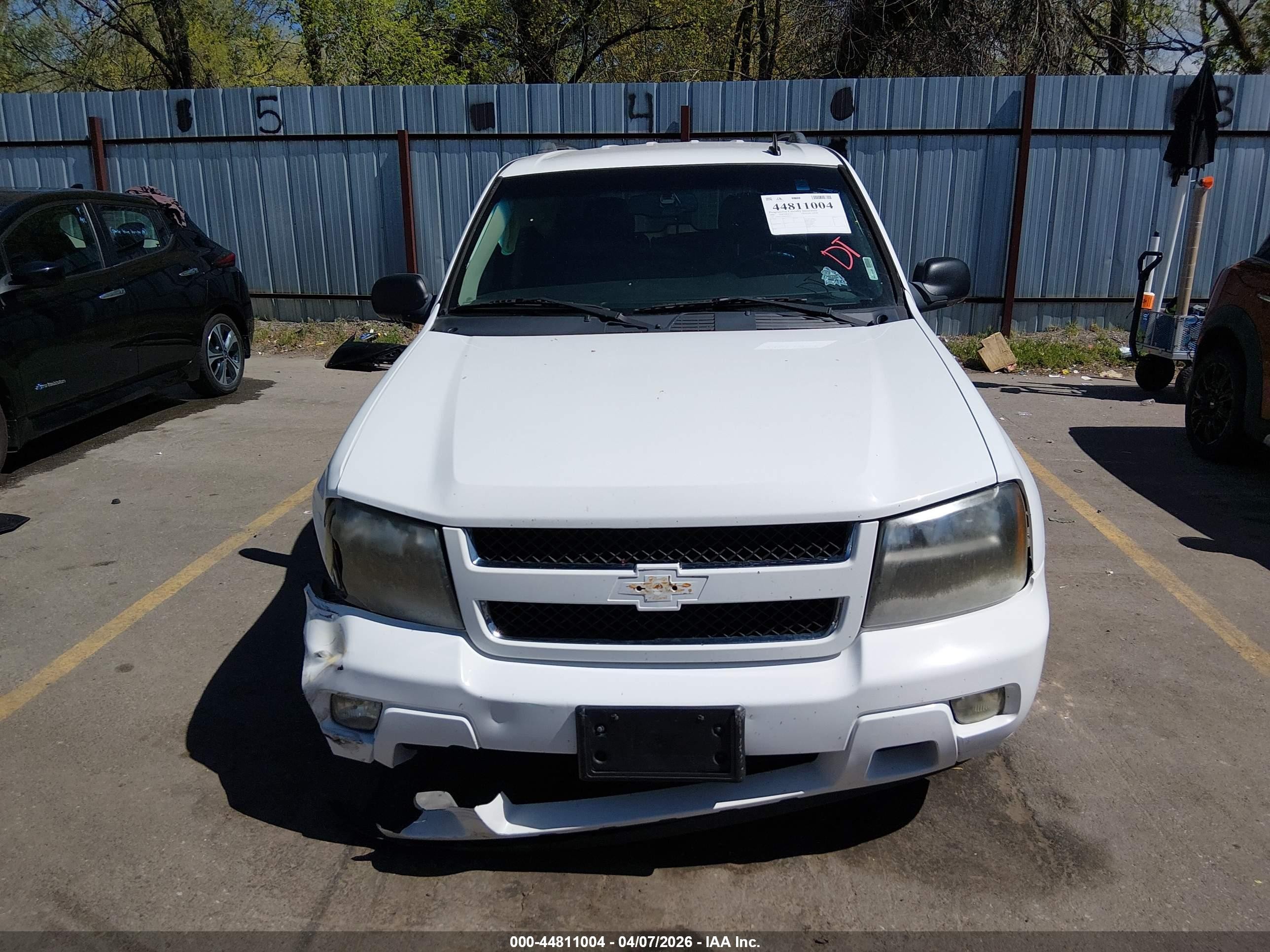 2008 Chevrolet Trailblazer Lt White vin: 1GNDT13S982194479