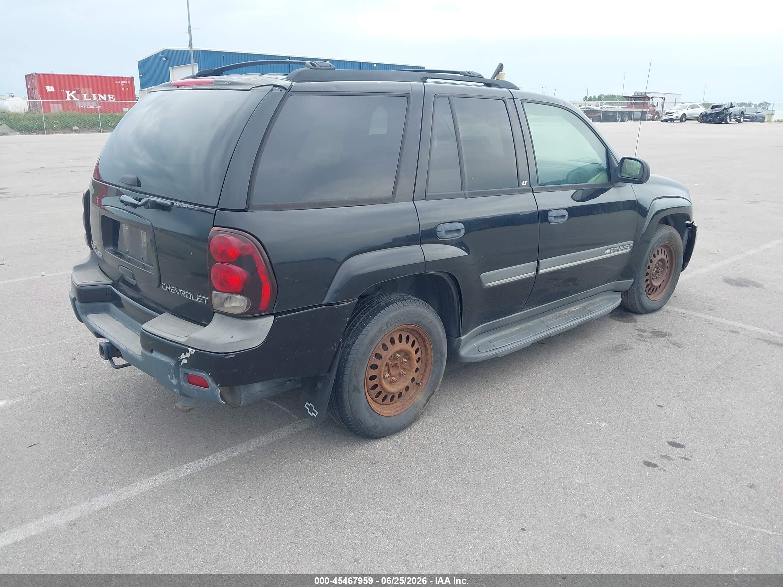 2002 Chevrolet Trailblazer Lt Black vin: 1GNDT13SX22496760