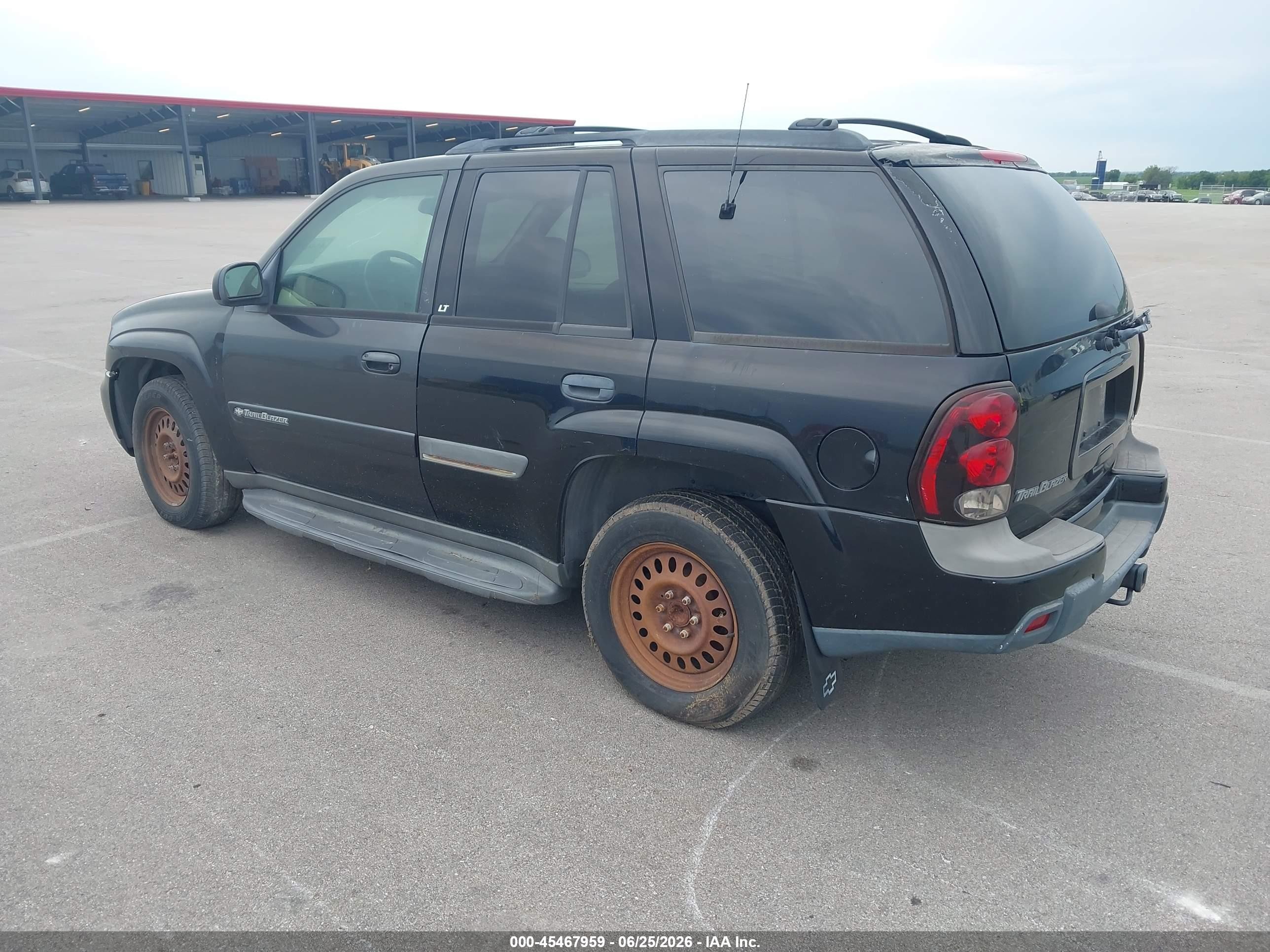 2002 Chevrolet Trailblazer Lt Black vin: 1GNDT13SX22496760