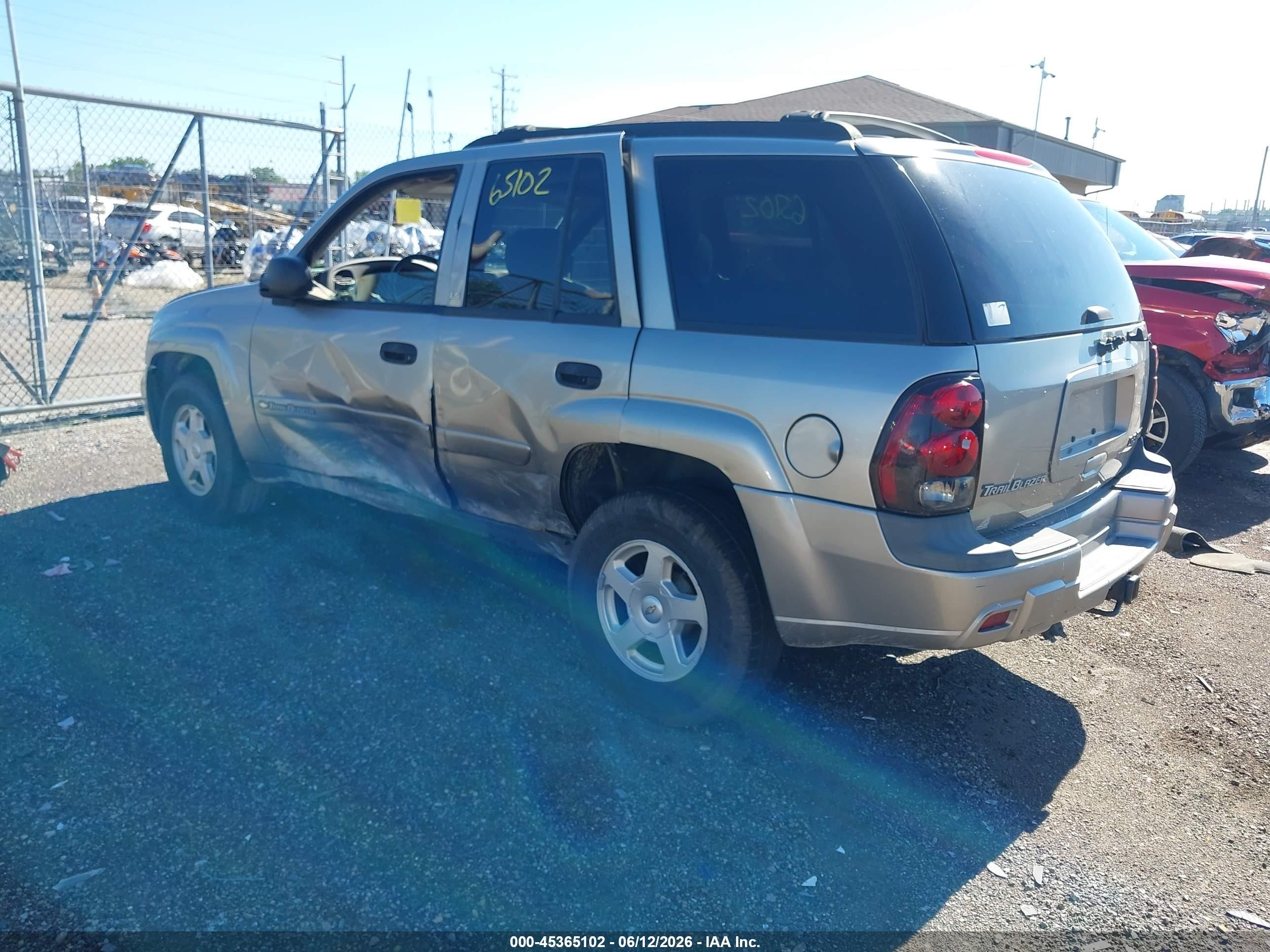 2002 Chevrolet Trailblazer Ls Tan vin: 1GNDT13SX22530289