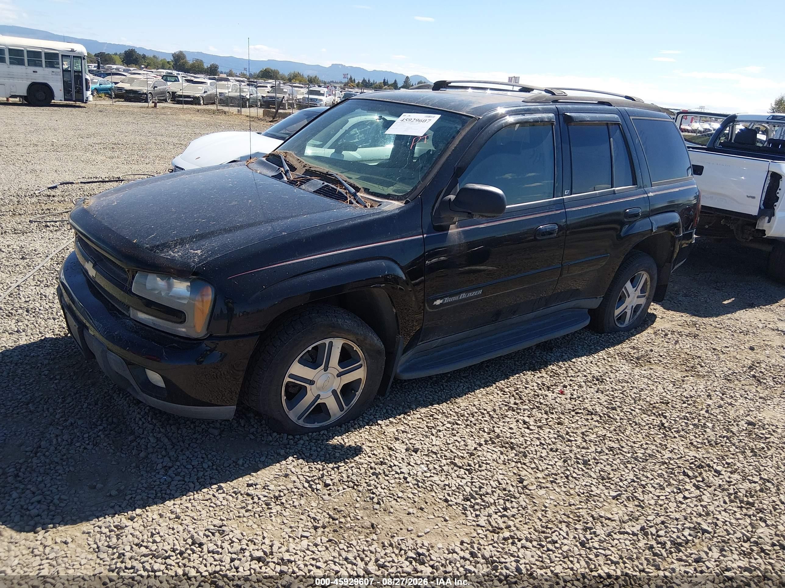 2004 Chevrolet Trailblazer Lt Black vin: 1GNDT13SX42436934