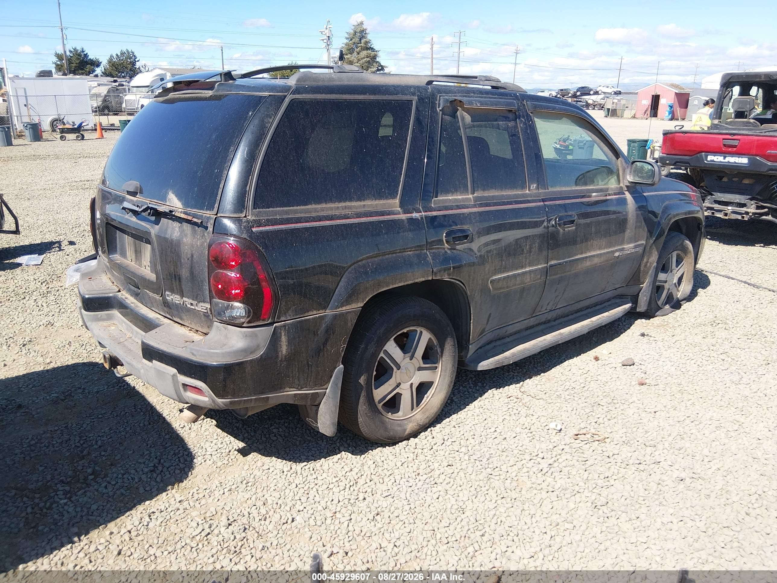 2004 Chevrolet Trailblazer Lt Black vin: 1GNDT13SX42436934