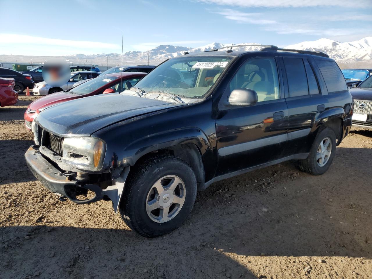 2005 Chevrolet Trailblazer Ls Black vin: 1GNDT13SX52233768
