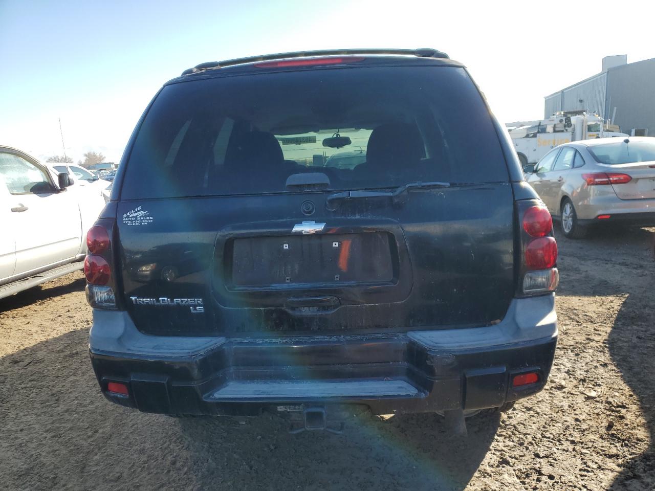 2005 Chevrolet Trailblazer Ls Black vin: 1GNDT13SX52233768