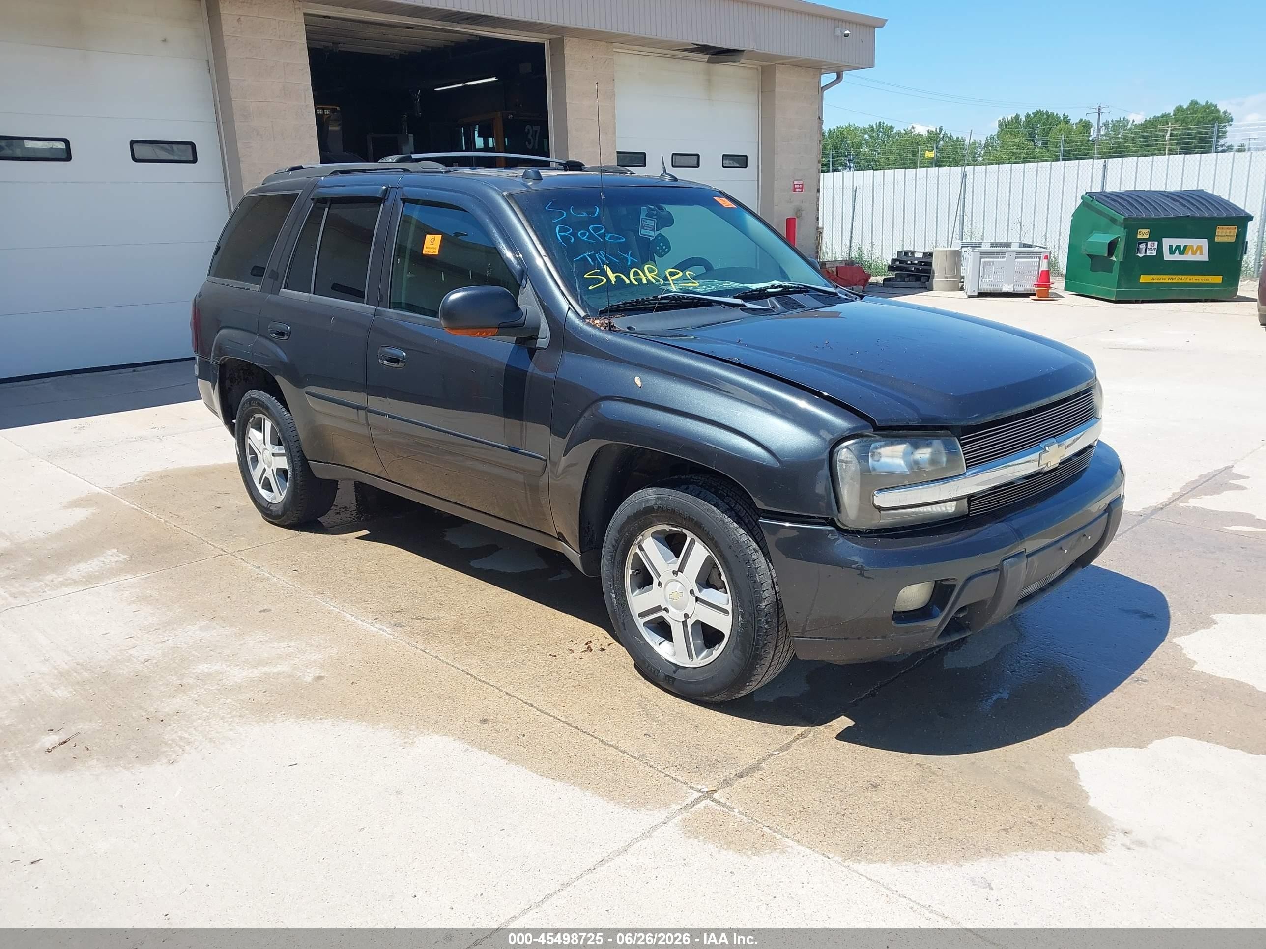 2005 Chevrolet Trailblazer Lt Gray vin: 1GNDT13SX52276300