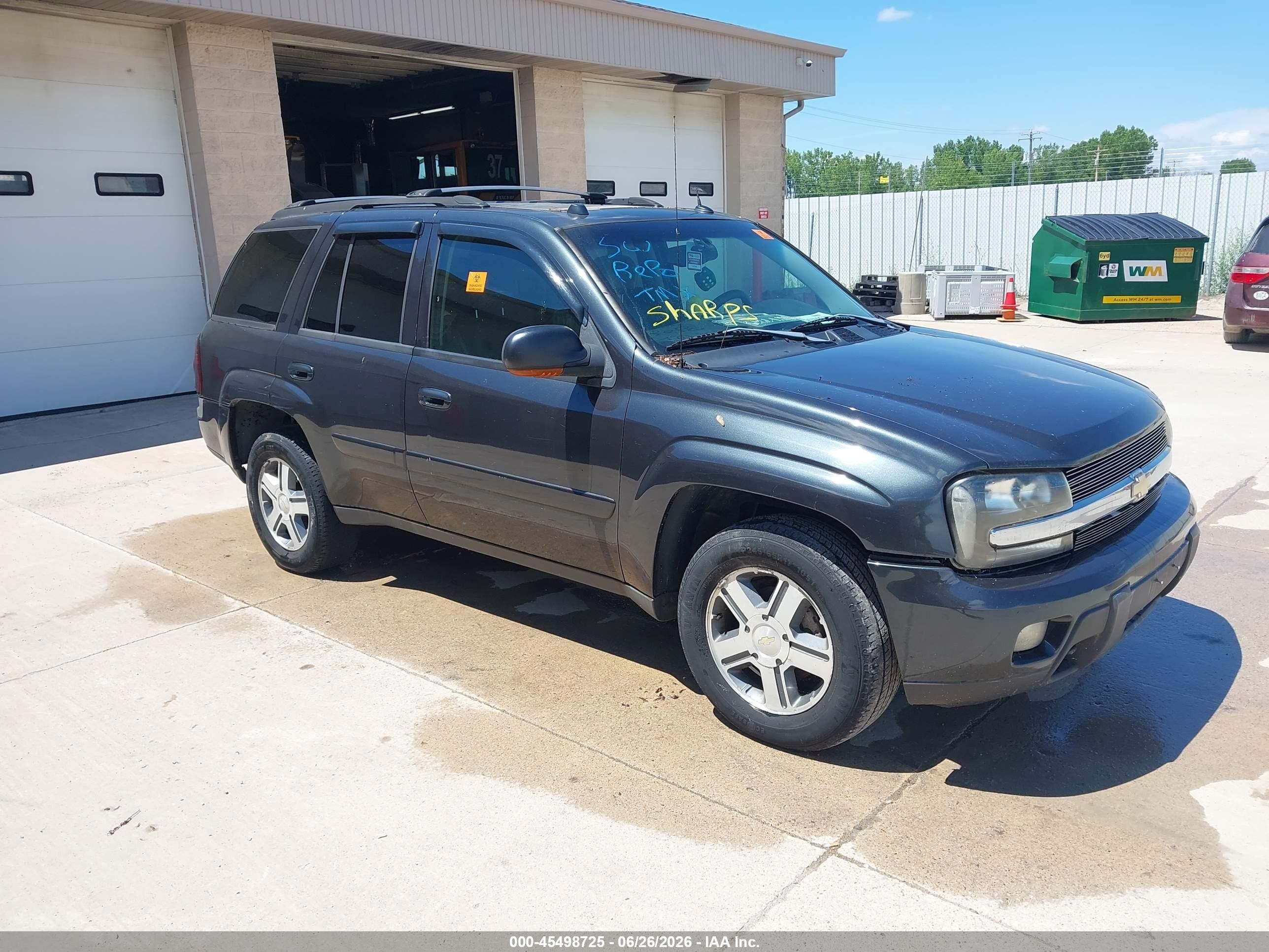 2005 Chevrolet Trailblazer Lt Gray vin: 1GNDT13SX52276300