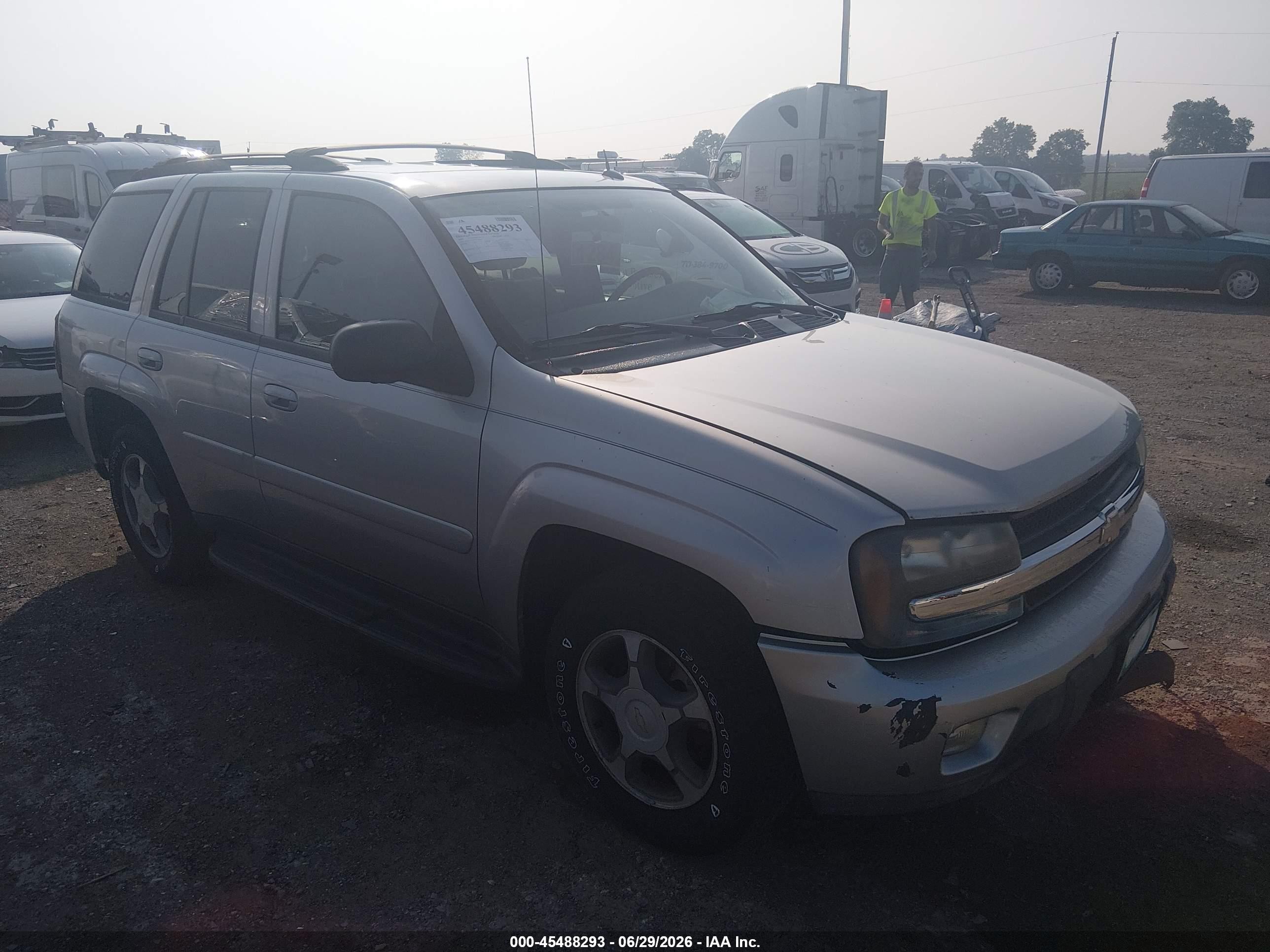 2005 Chevrolet Trailblazer Lt Silver vin: 1GNDT13SX52309361