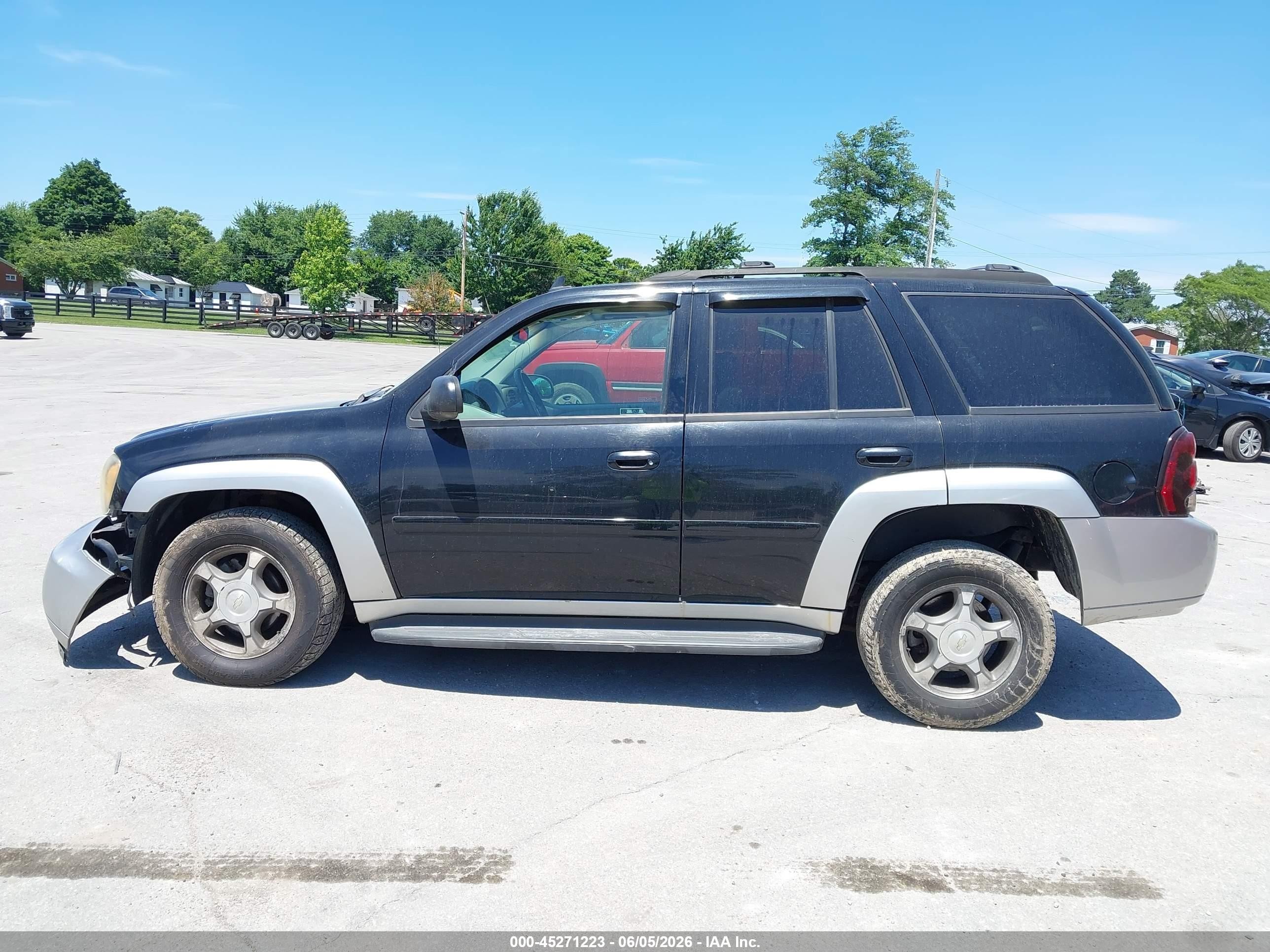 2006 Chevrolet Trailblazer Lt Black vin: 1GNDT13SX62122140
