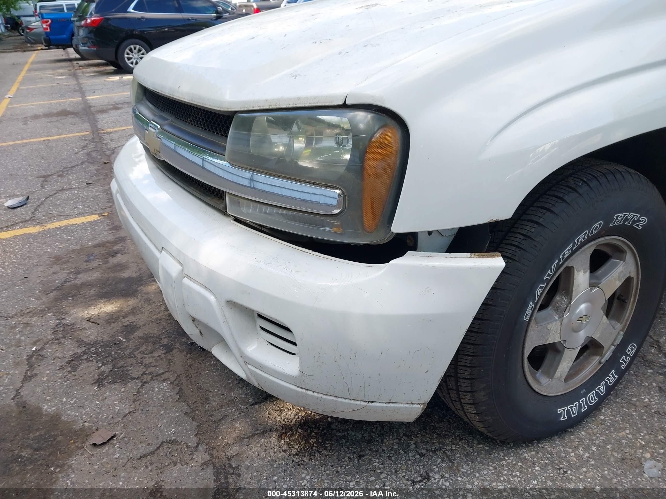 2006 Chevrolet Trailblazer Ls White vin: 1GNDT13SX62238700