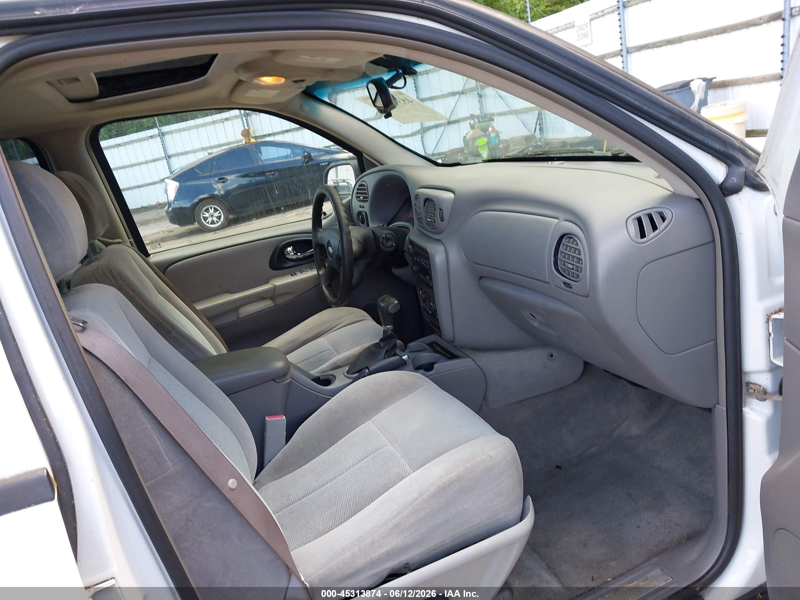 2006 Chevrolet Trailblazer Ls White vin: 1GNDT13SX62238700