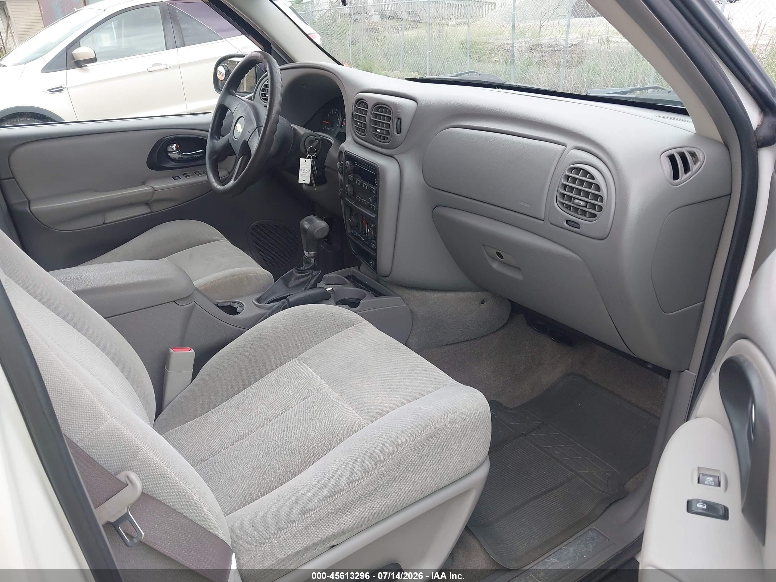 2006 Chevrolet Trailblazer Ls White vin: 1GNDT13SX62328140