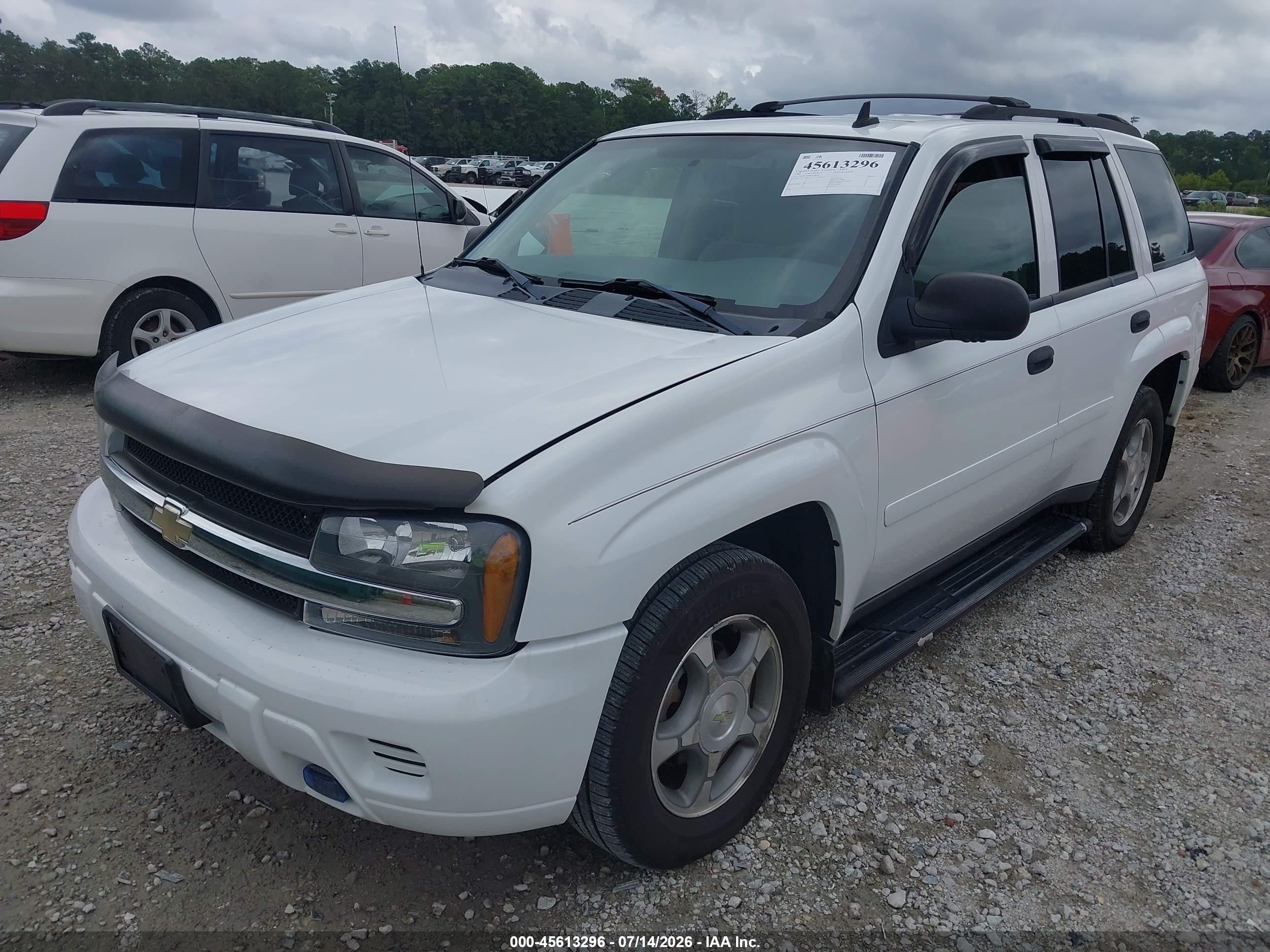 2006 Chevrolet Trailblazer Ls White vin: 1GNDT13SX62328140