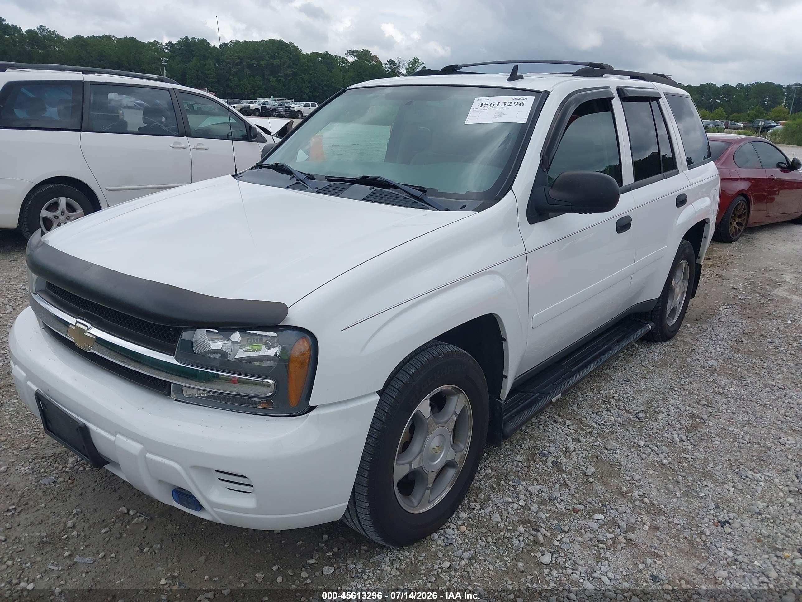 2006 Chevrolet Trailblazer Ls White vin: 1GNDT13SX62328140