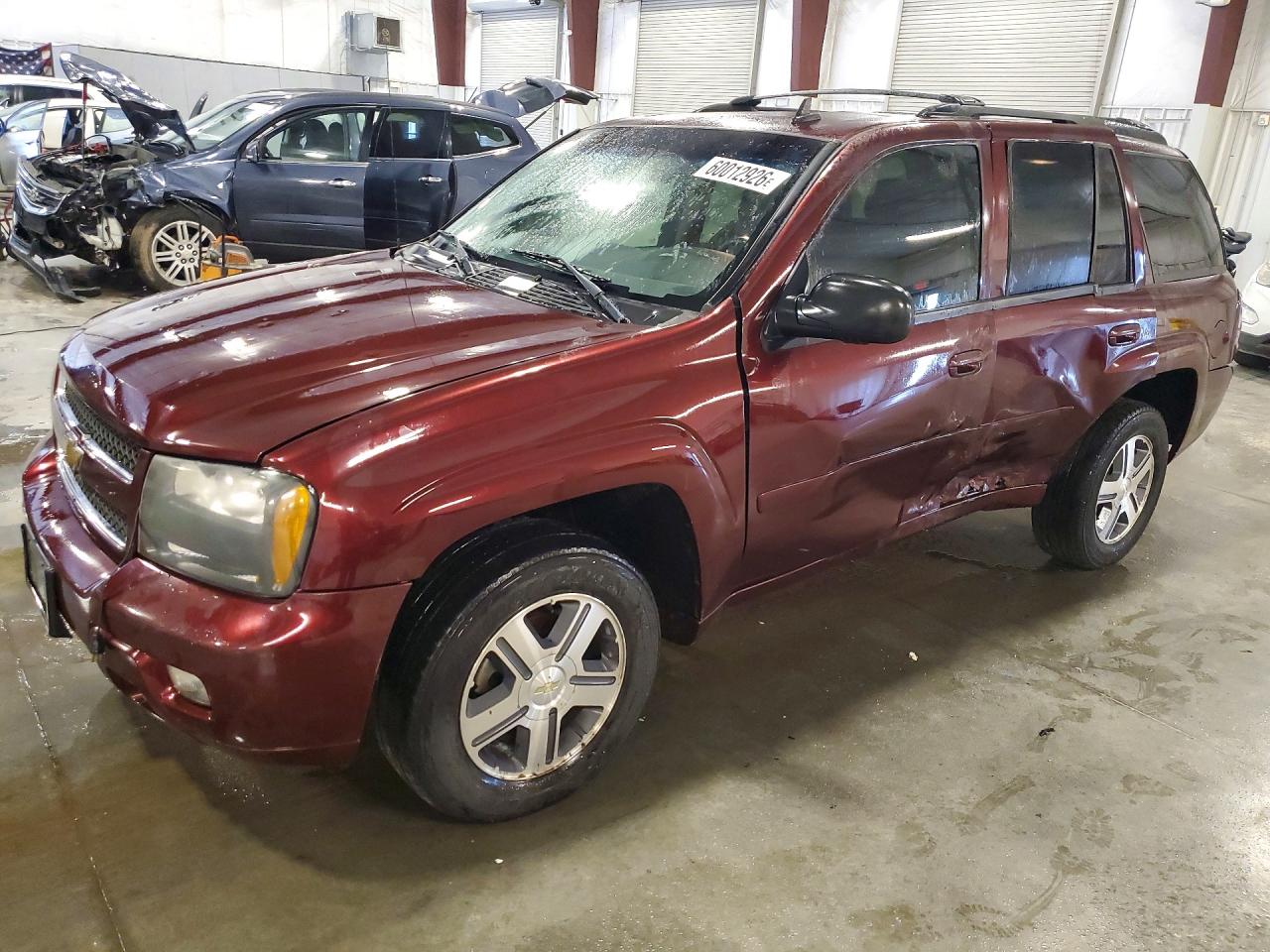 2006 Chevrolet Trailblazer Ls Burgundy vin: 1GNDT13SX62344435