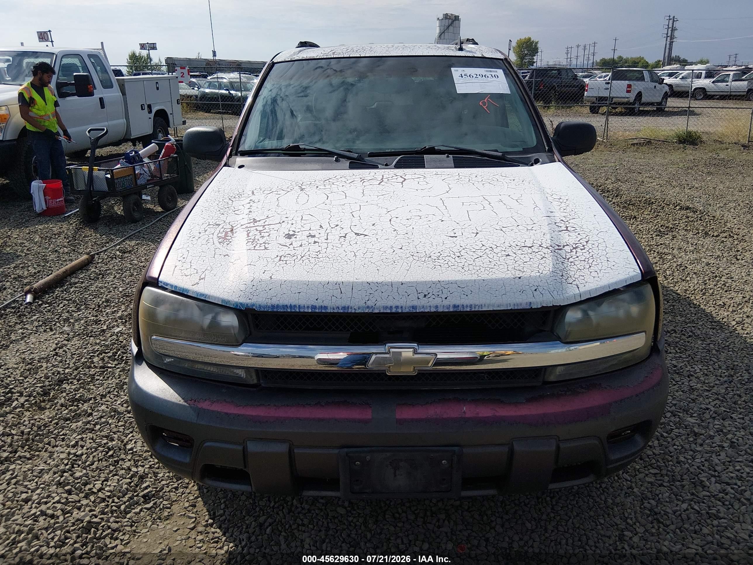 2006 Chevrolet Trailblazer Ls Red vin: 1GNDT13SX62349456