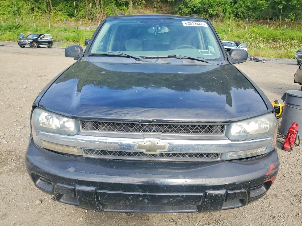 2007 Chevrolet Trailblazer Ls Black vin: 1GNDT13SX72102844