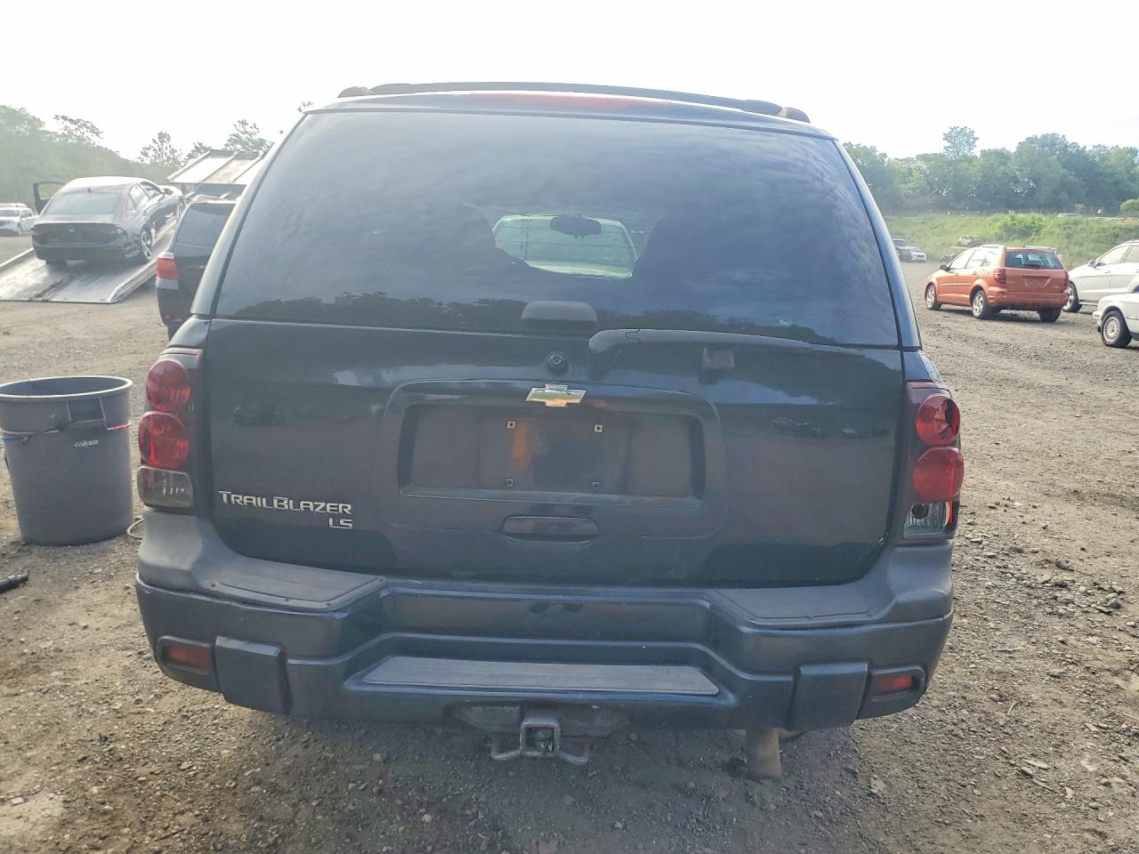 2007 Chevrolet Trailblazer Ls Black vin: 1GNDT13SX72102844