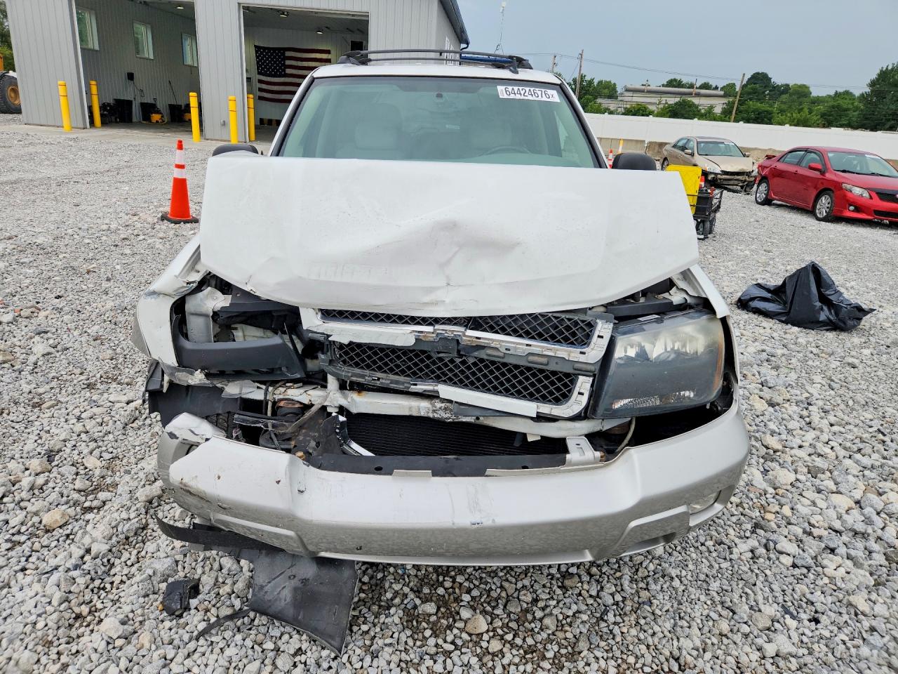 2007 Chevrolet Trailblazer Ls White vin: 1GNDT13SX72155754