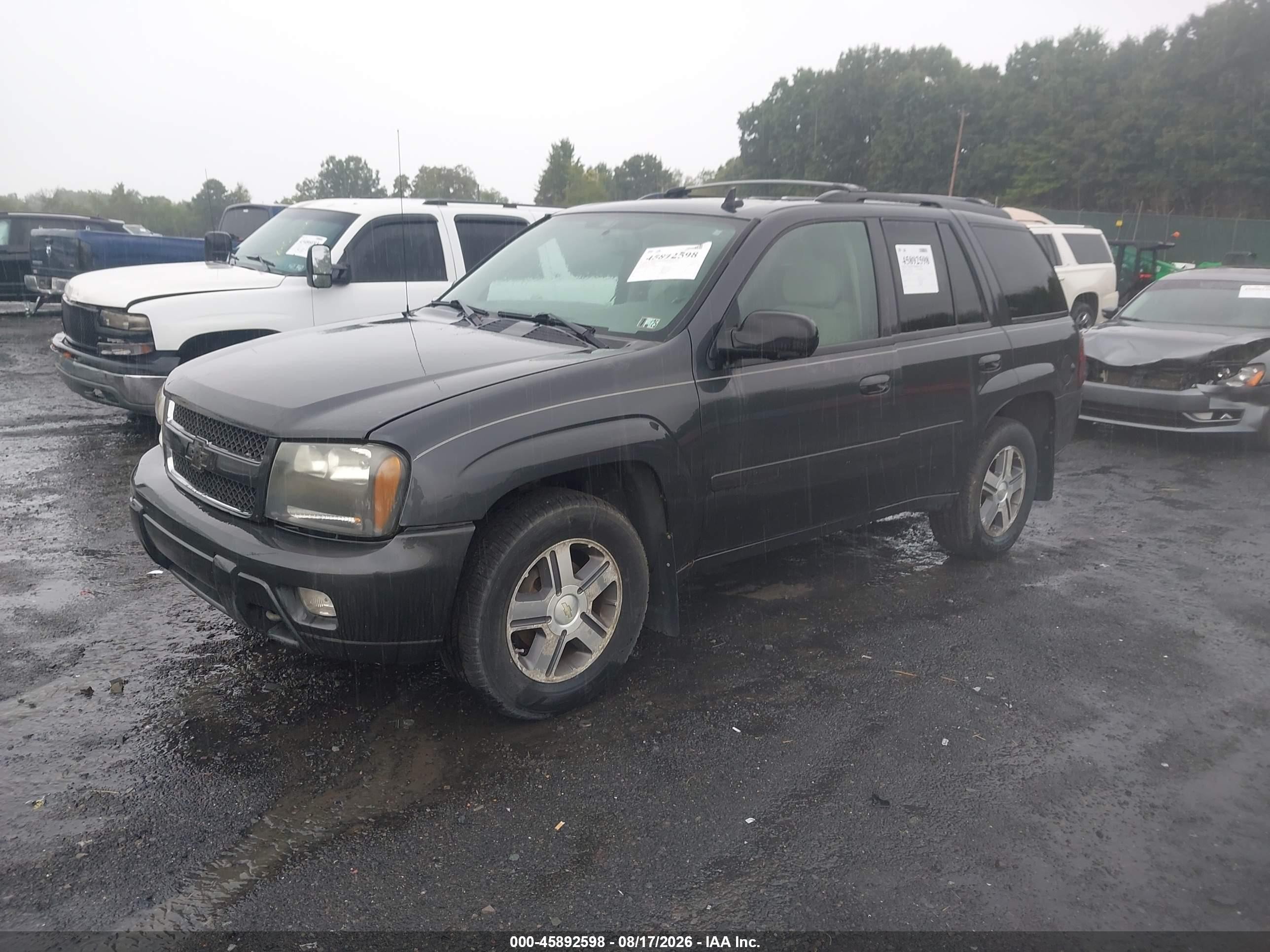 2007 Chevrolet Trailblazer Lt Gray vin: 1GNDT13SX72257975