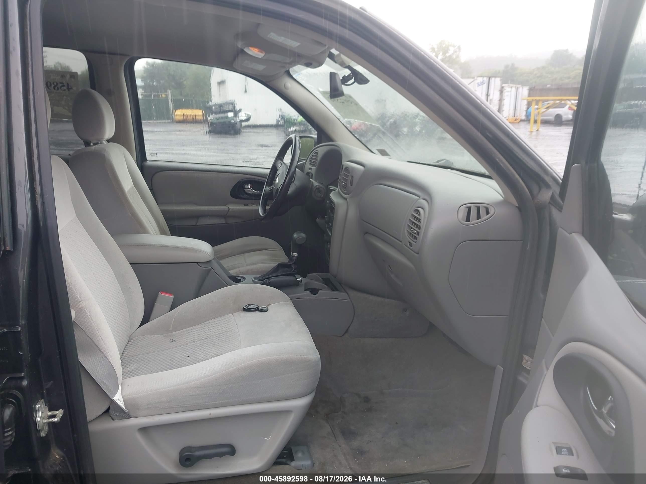 2007 Chevrolet Trailblazer Lt Gray vin: 1GNDT13SX72257975