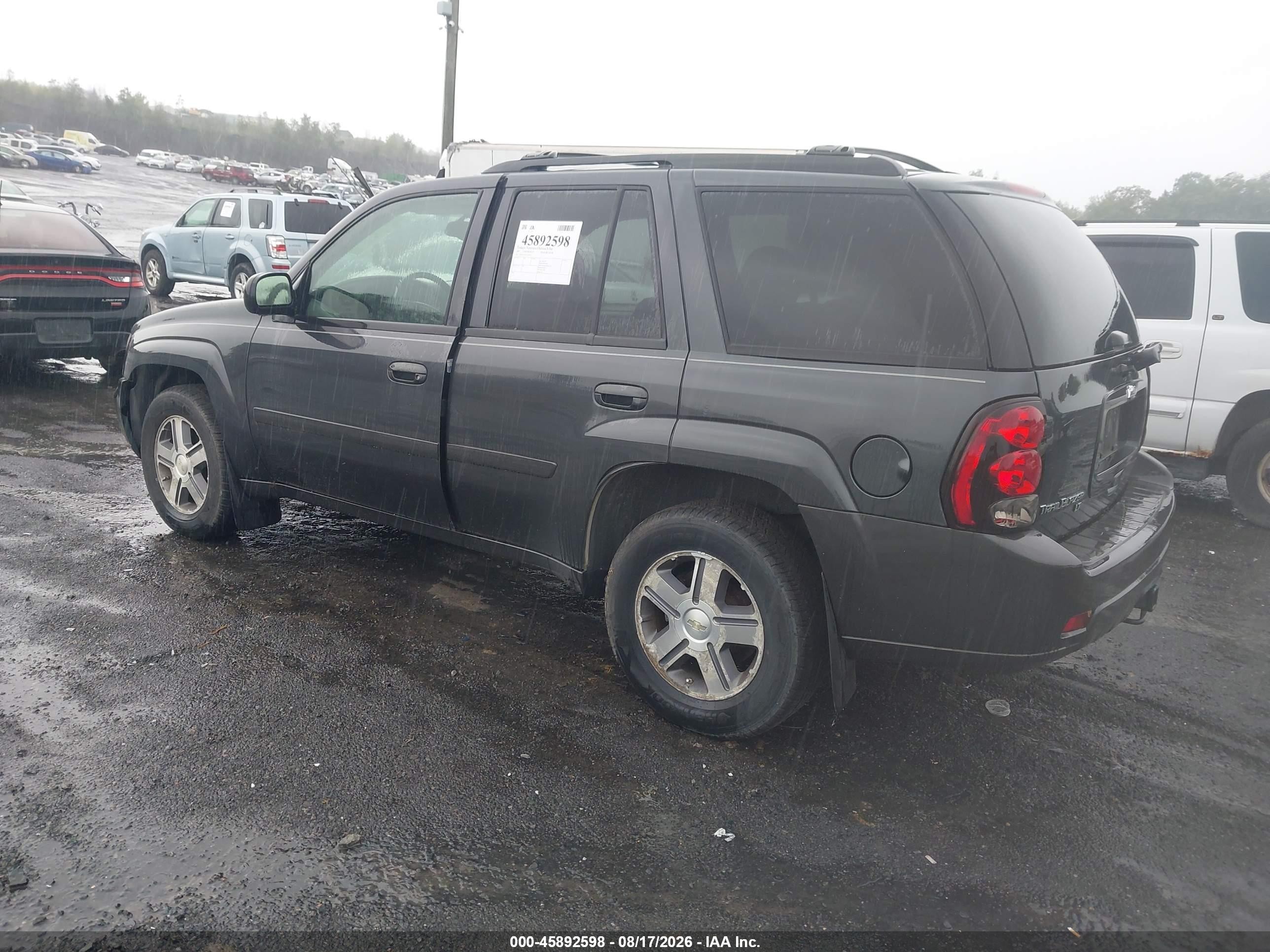 2007 Chevrolet Trailblazer Lt Gray vin: 1GNDT13SX72257975