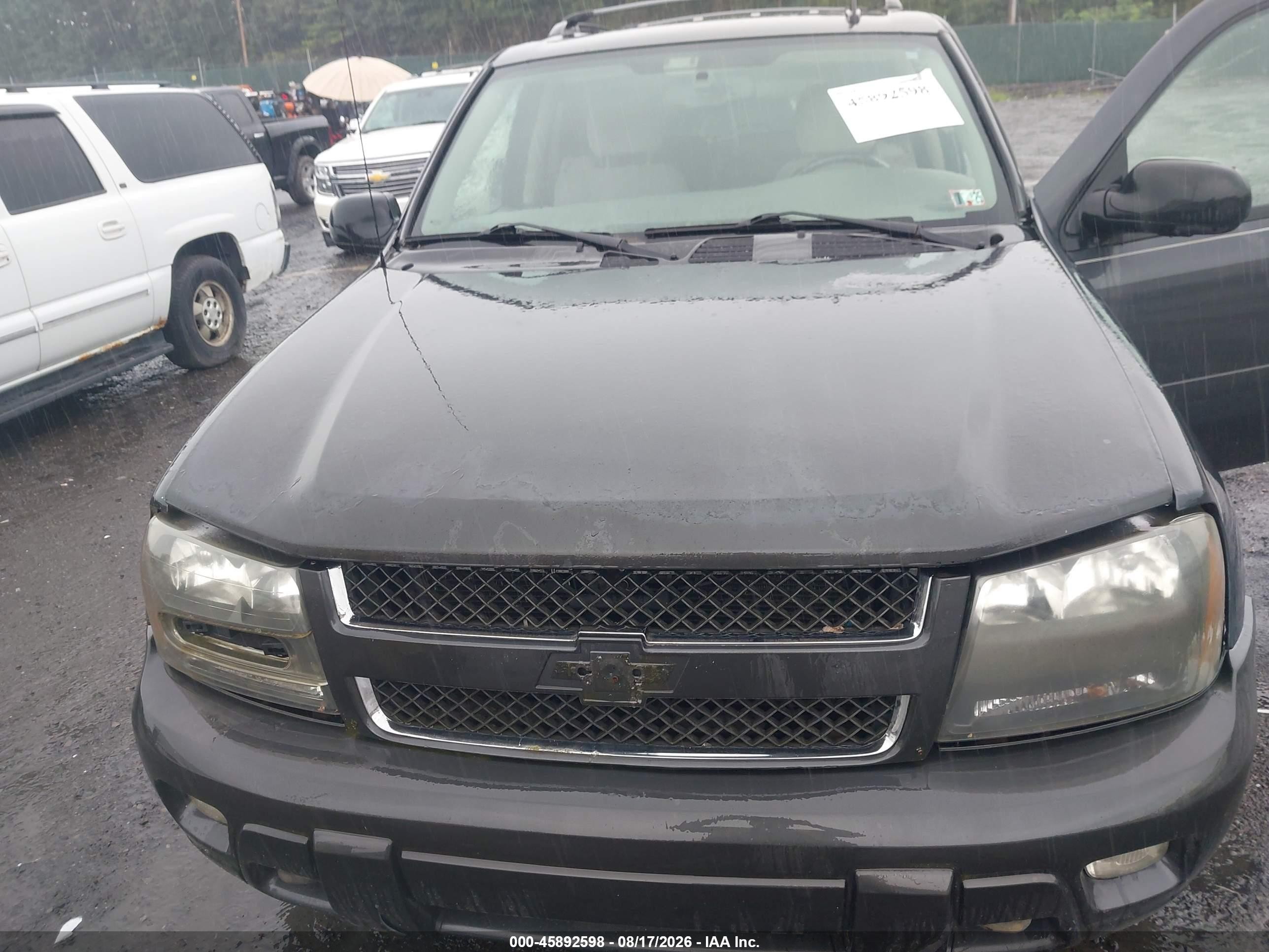 2007 Chevrolet Trailblazer Lt Gray vin: 1GNDT13SX72257975