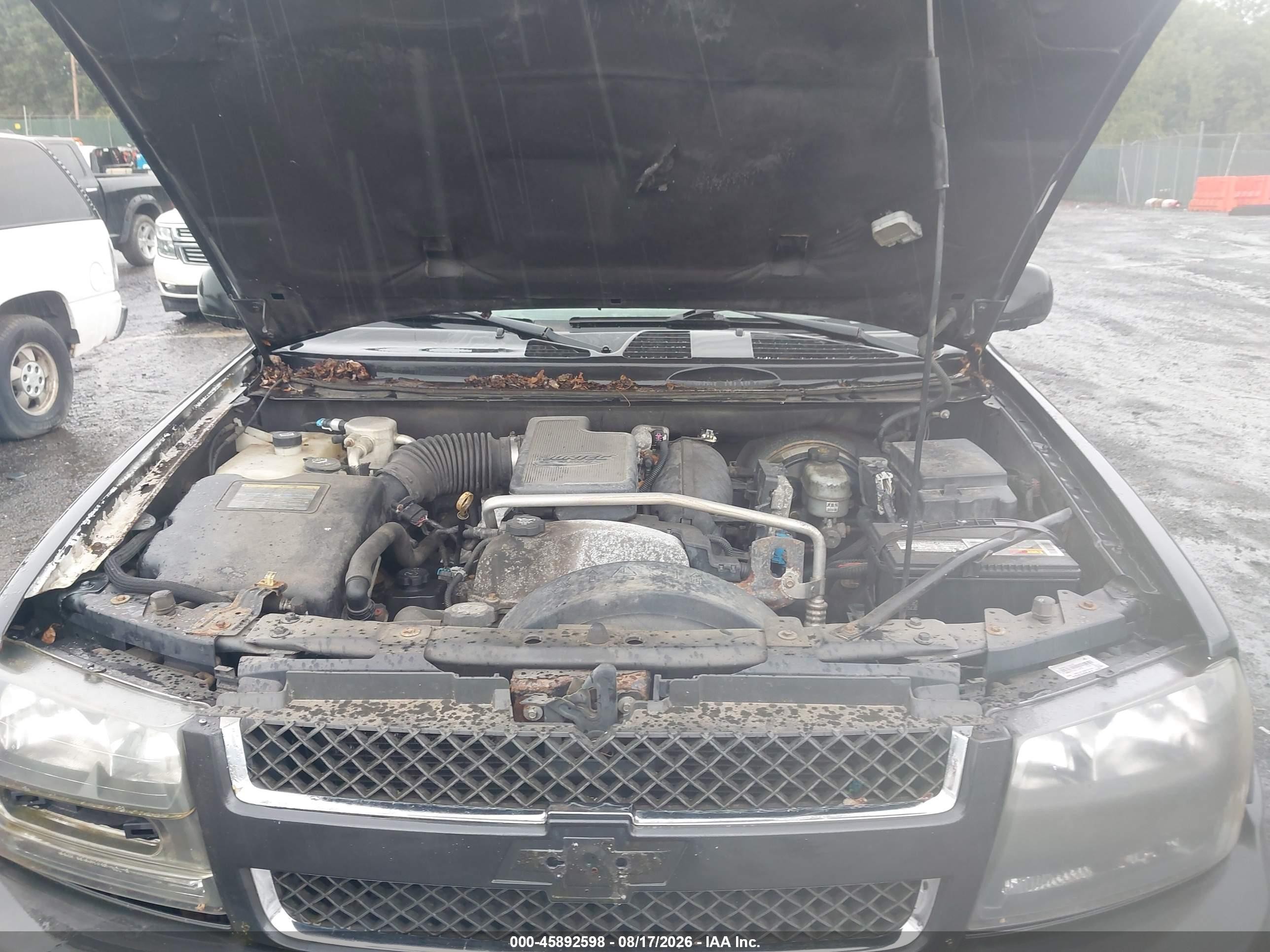 2007 Chevrolet Trailblazer Lt Gray vin: 1GNDT13SX72257975