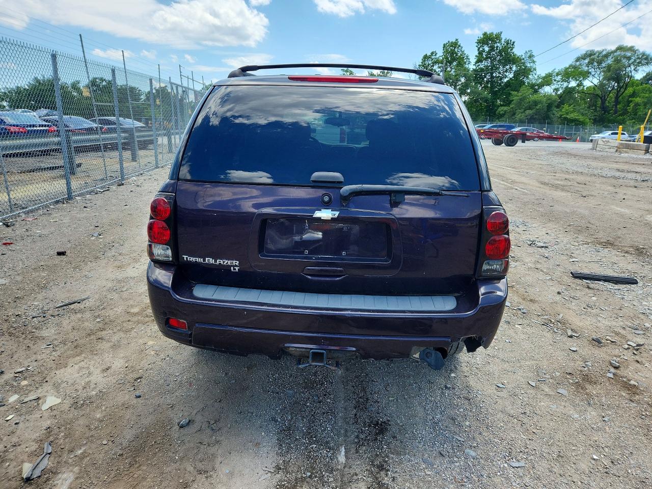 2008 Chevrolet Trailblazer Ls Purple vin: 1GNDT13SX82118379
