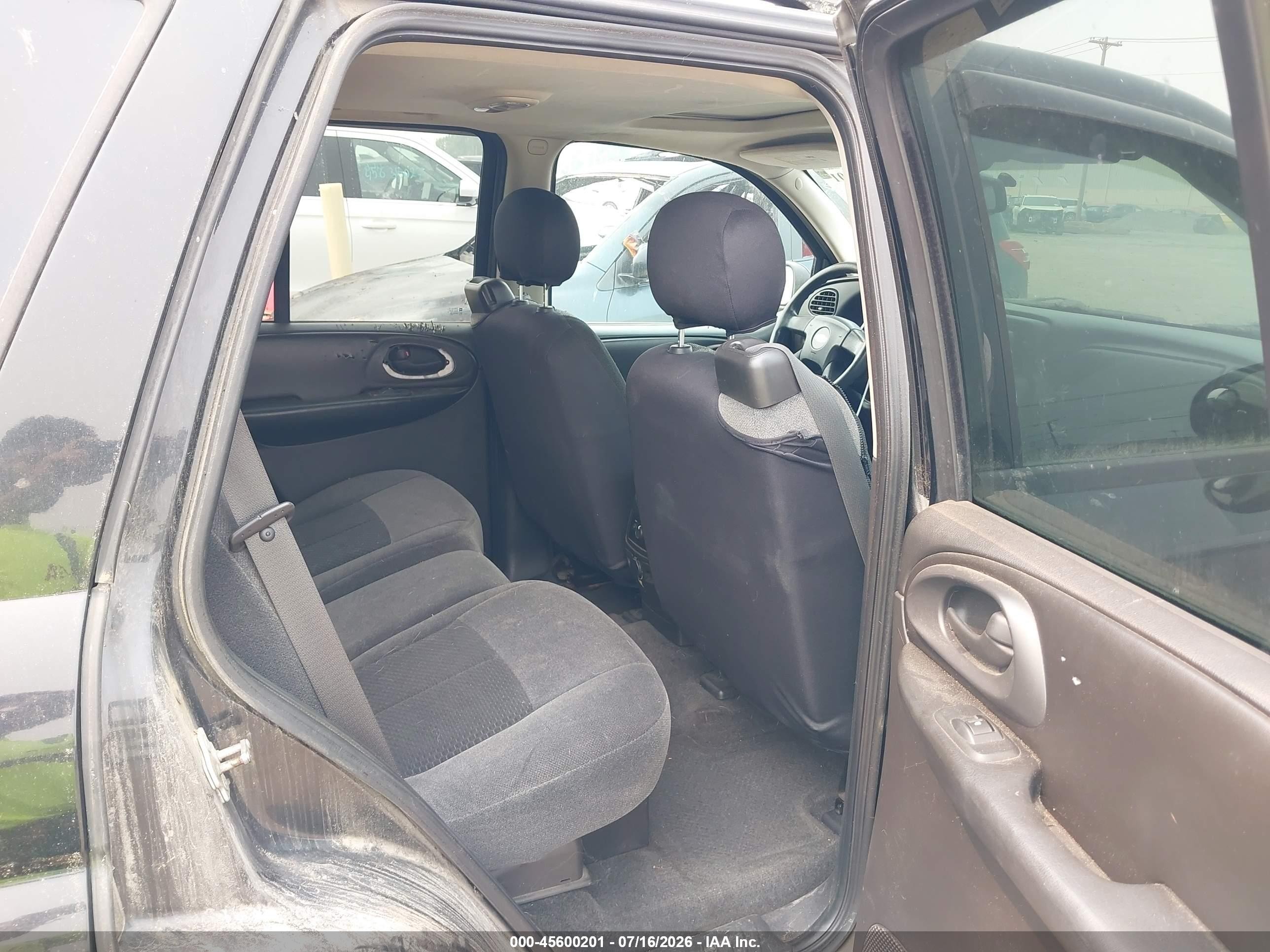2008 Chevrolet Trailblazer Lt Черный vin: 1GNDT13SX82184060