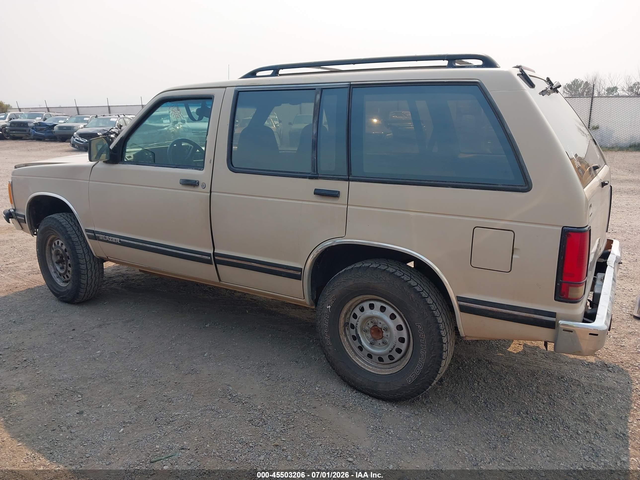 1994 Chevrolet Blazer S10 Желто-коричневый vin: 1GNDT13W0R2143330