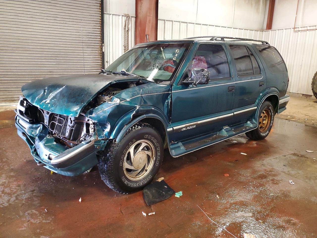 1996 Chevrolet Blazer Green vin: 1GNDT13W0T2222973