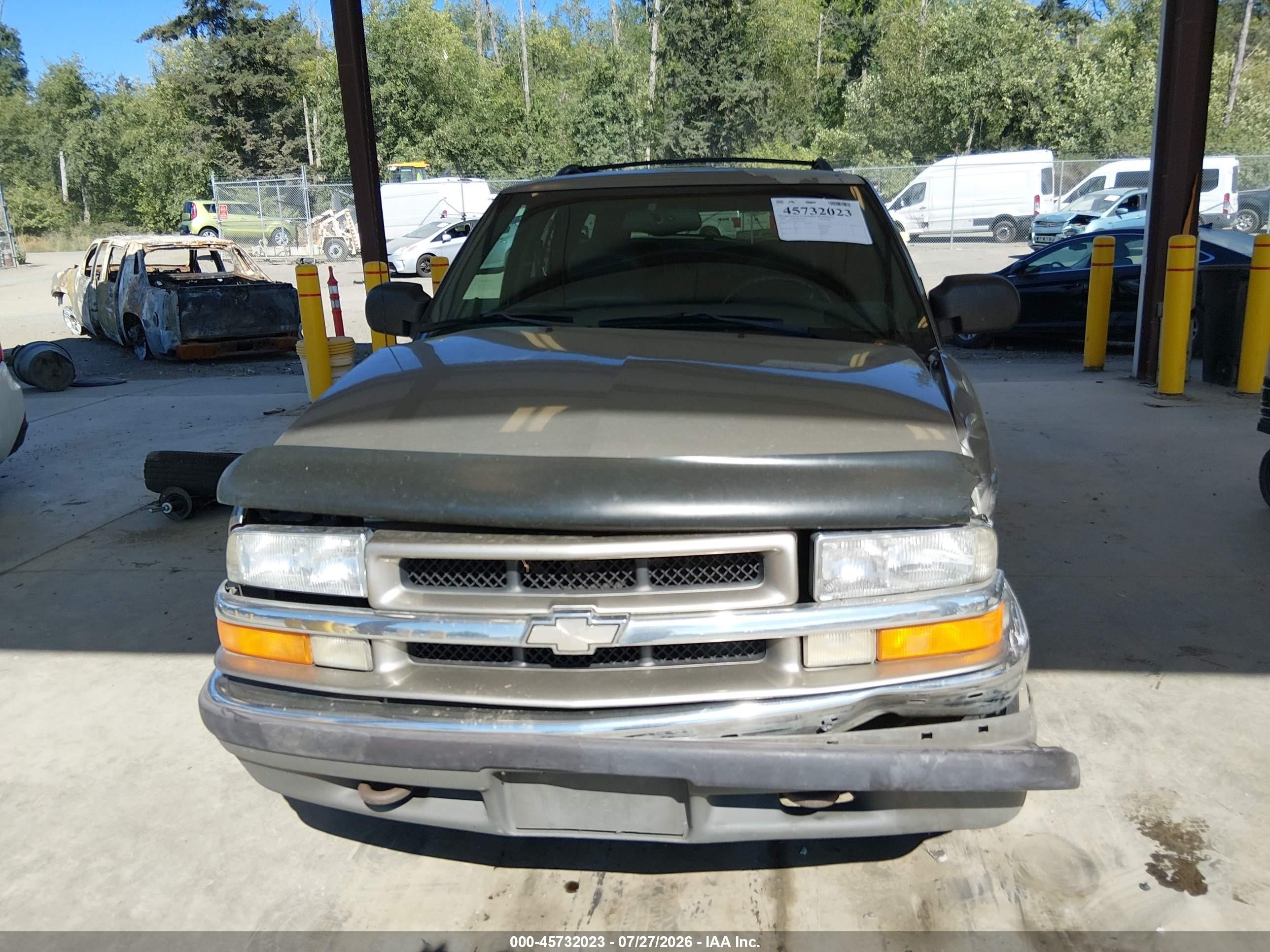 1999 Chevrolet Blazer Lt Желто-коричневый vin: 1GNDT13W0X2235762