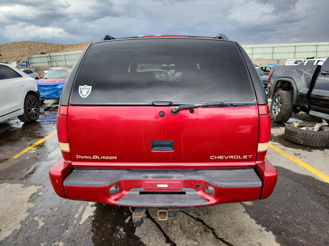 2000 Chevrolet Blazer Red vin: 1GNDT13W0Y2204349