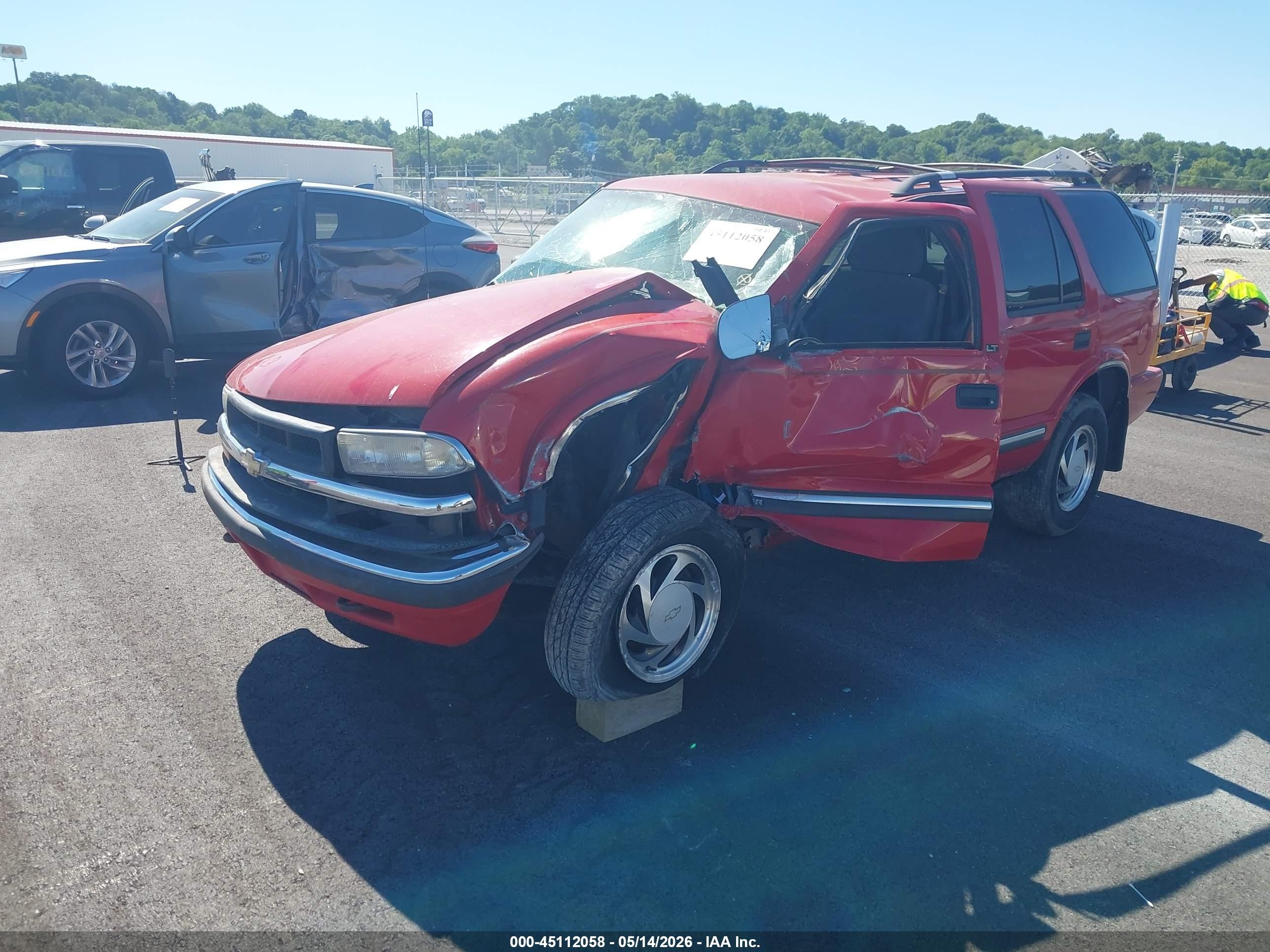2001 Chevrolet Blazer Lt Red vin: 1GNDT13W11K192041