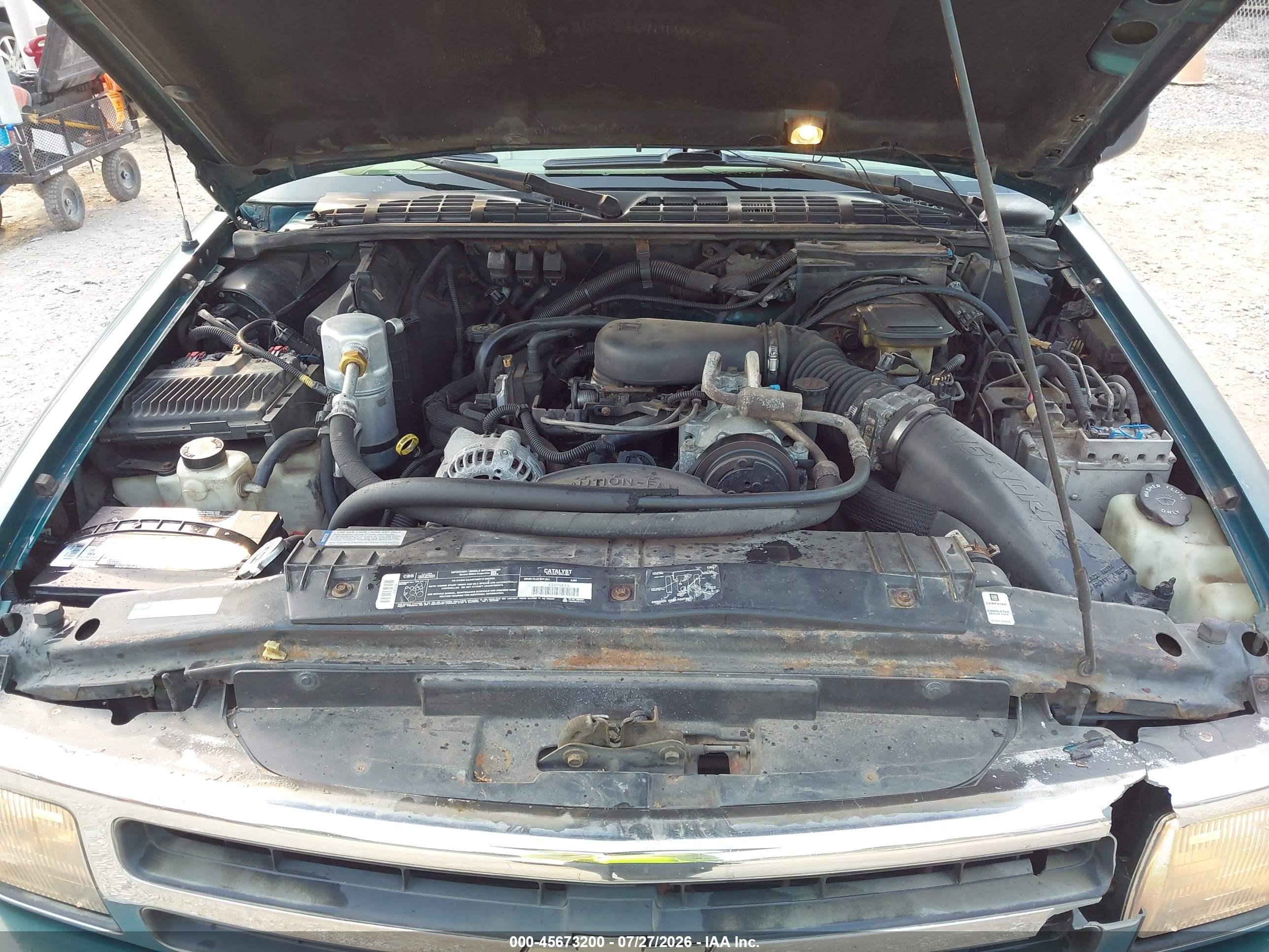 1996 Chevrolet Blazer   Green vin: 1GNDT13W1T2317008