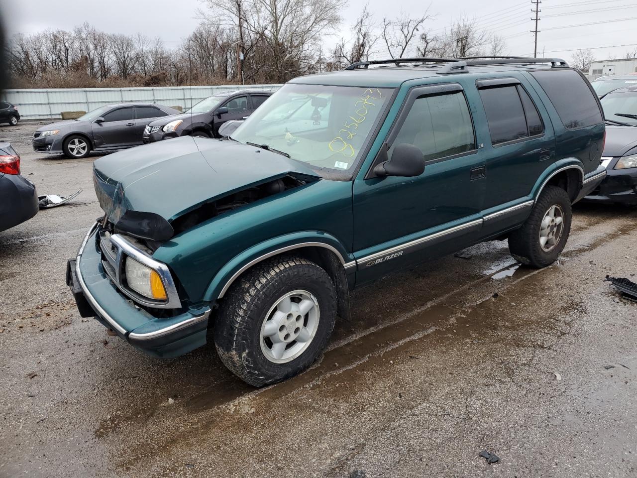 1997 Chevrolet Blazer Green vin: 1GNDT13W1V2254432