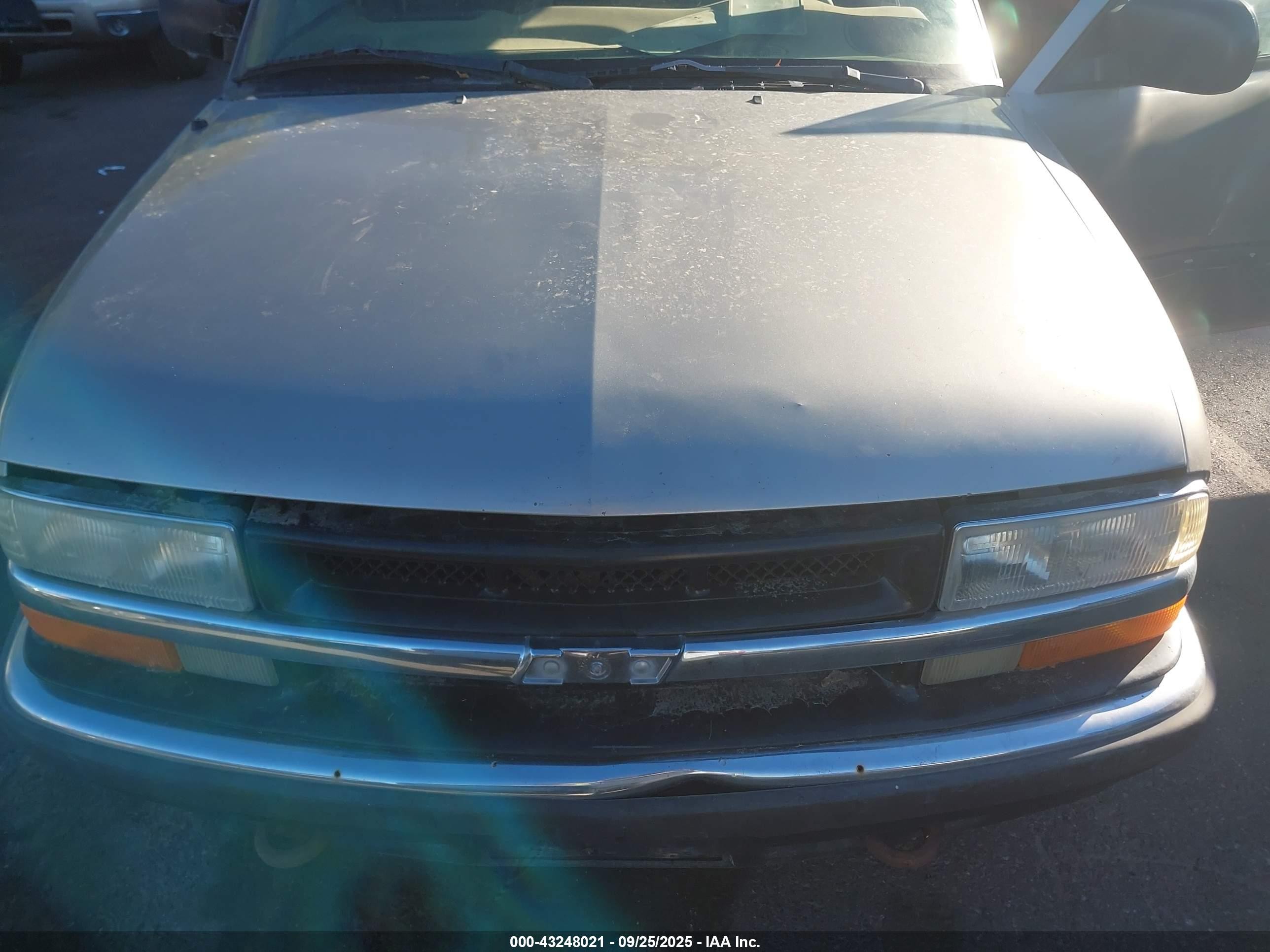 1999 Chevrolet Blazer Ls Green vin: 1GNDT13W1X2129093