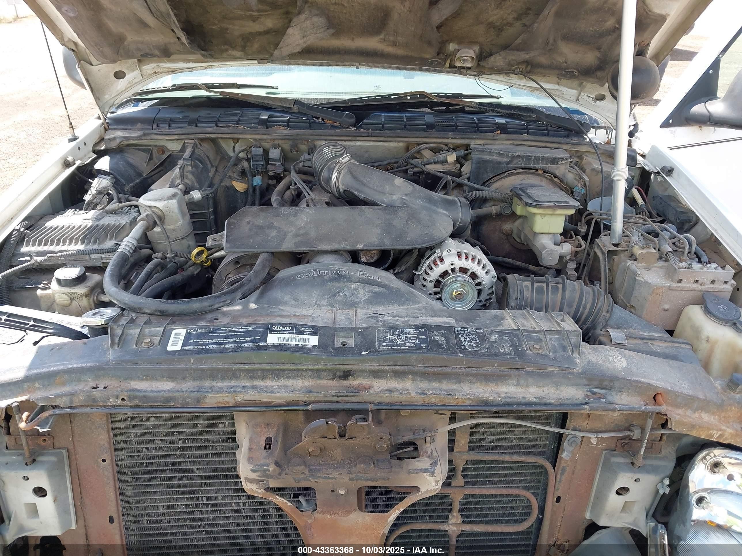 1995 Chevrolet Blazer   White vin: 1GNDT13W2S2140922