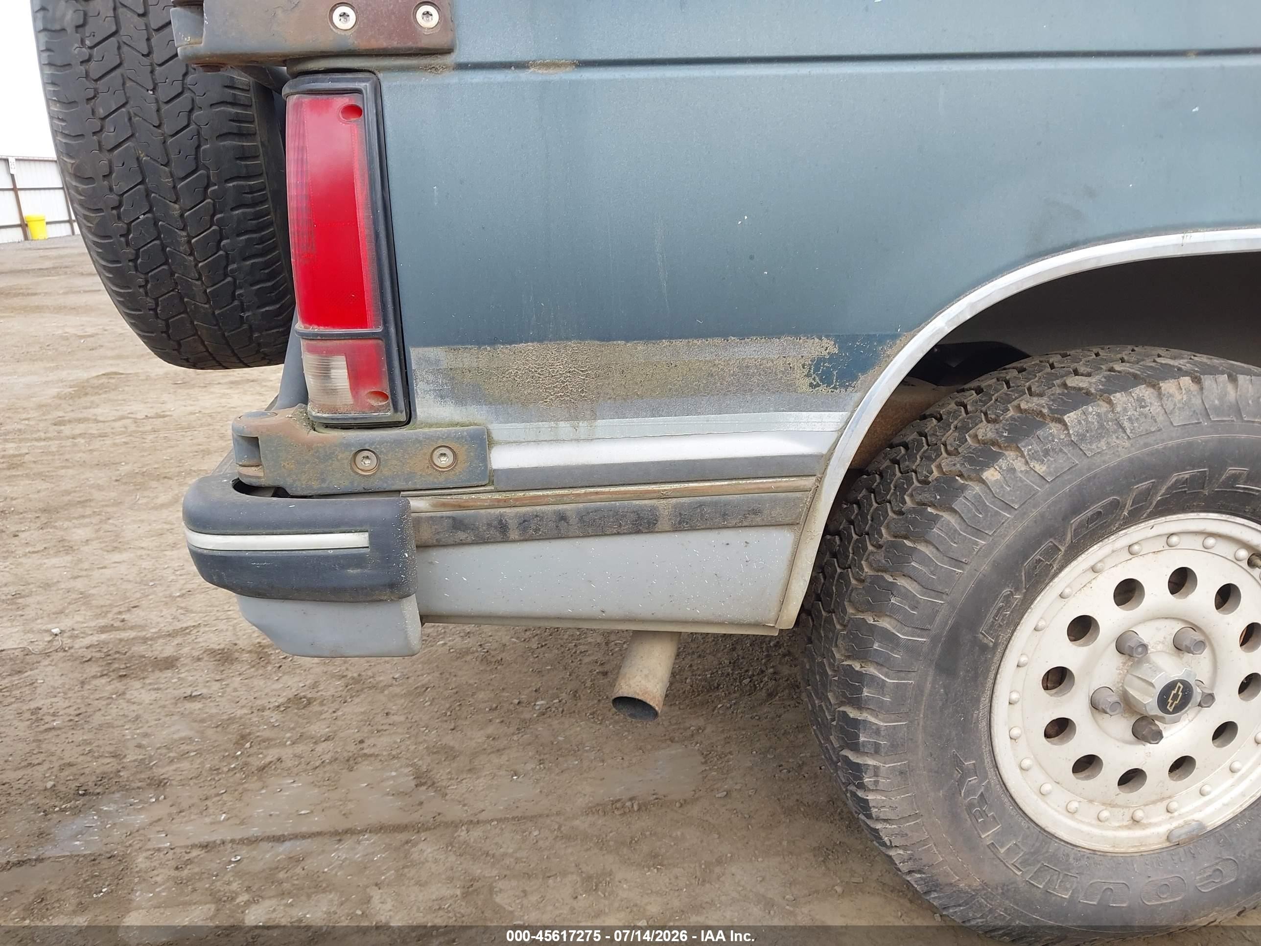1993 Chevrolet Blazer S10 Navy vin: 1GNDT13W3P2170180