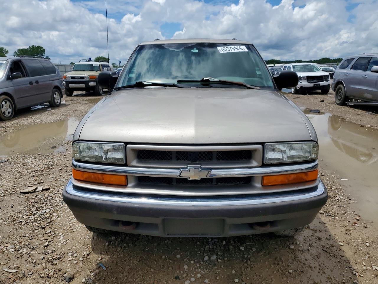 2001 Chevrolet Blazer Желто-коричневый vin: 1GNDT13W41K192664