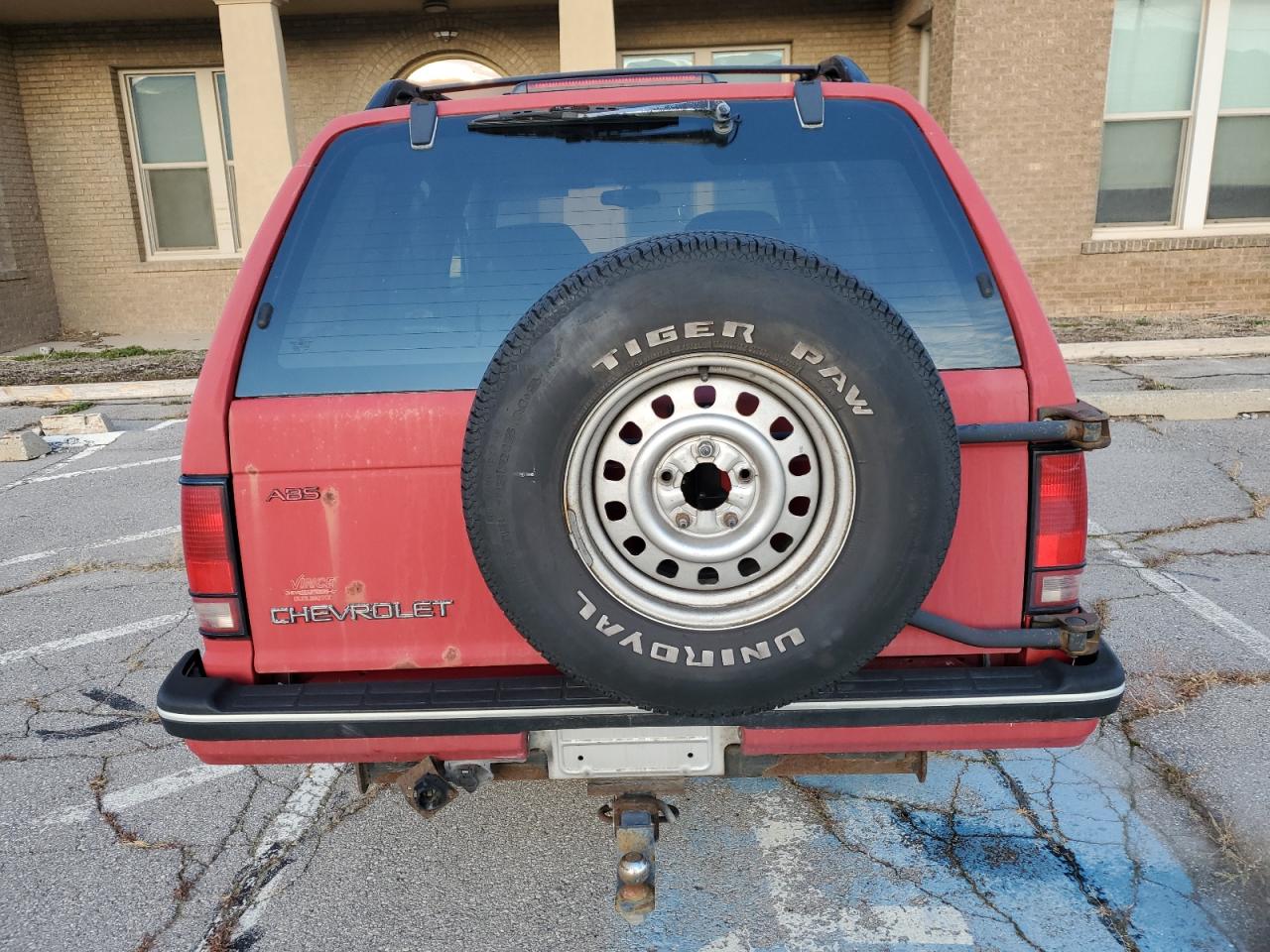 1994 Chevrolet Blazer S10 Red vin: 1GNDT13W4R0153113