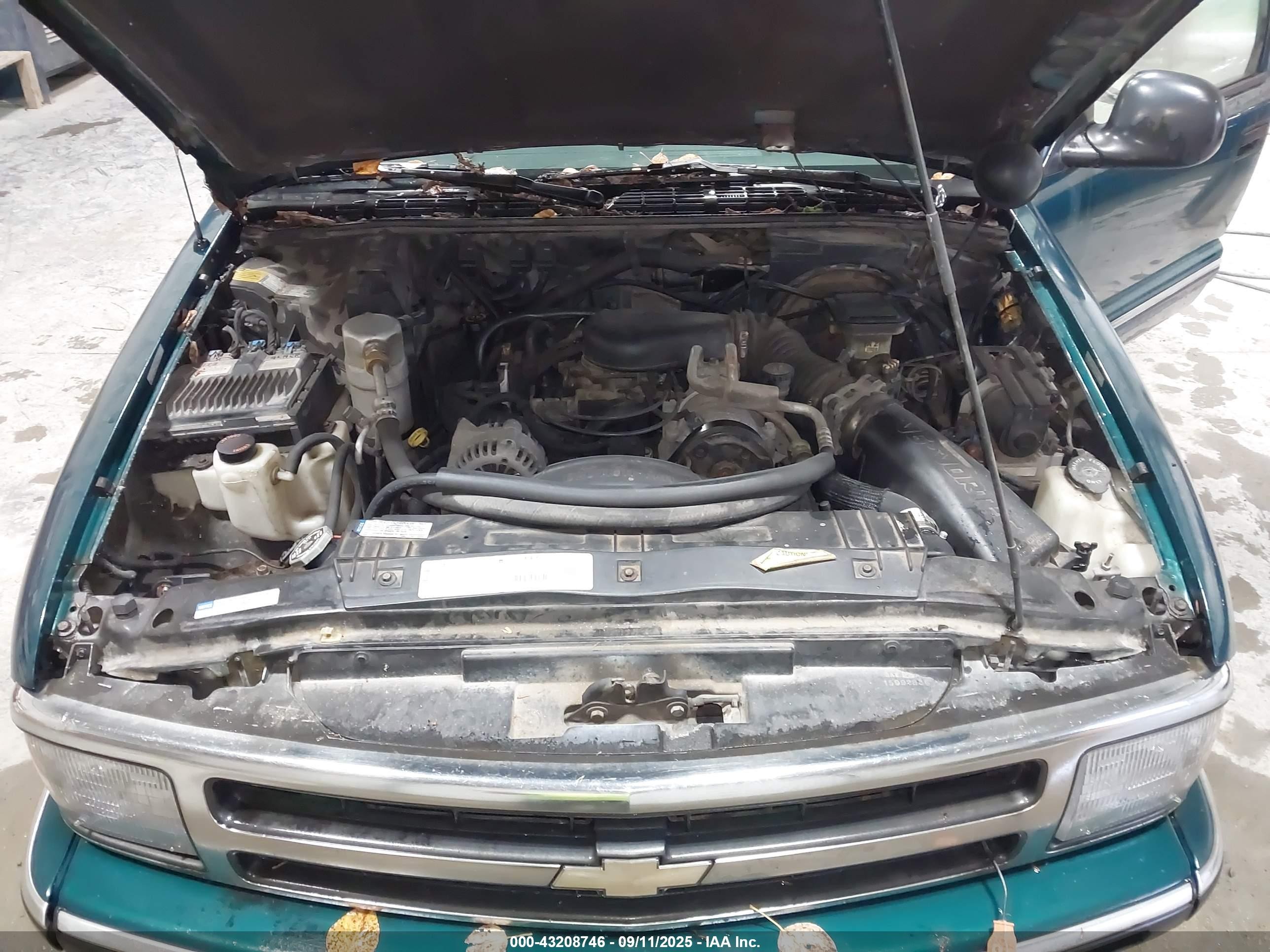 1997 Chevrolet Blazer Ls Green vin: 1GNDT13W4VK215480