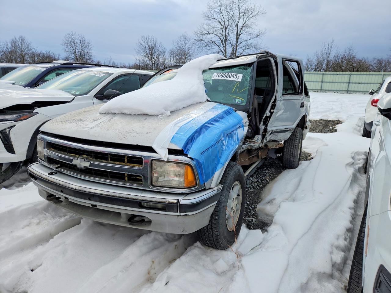1997 Chevrolet Blazer Silver vin: 1GNDT13W5V2225662