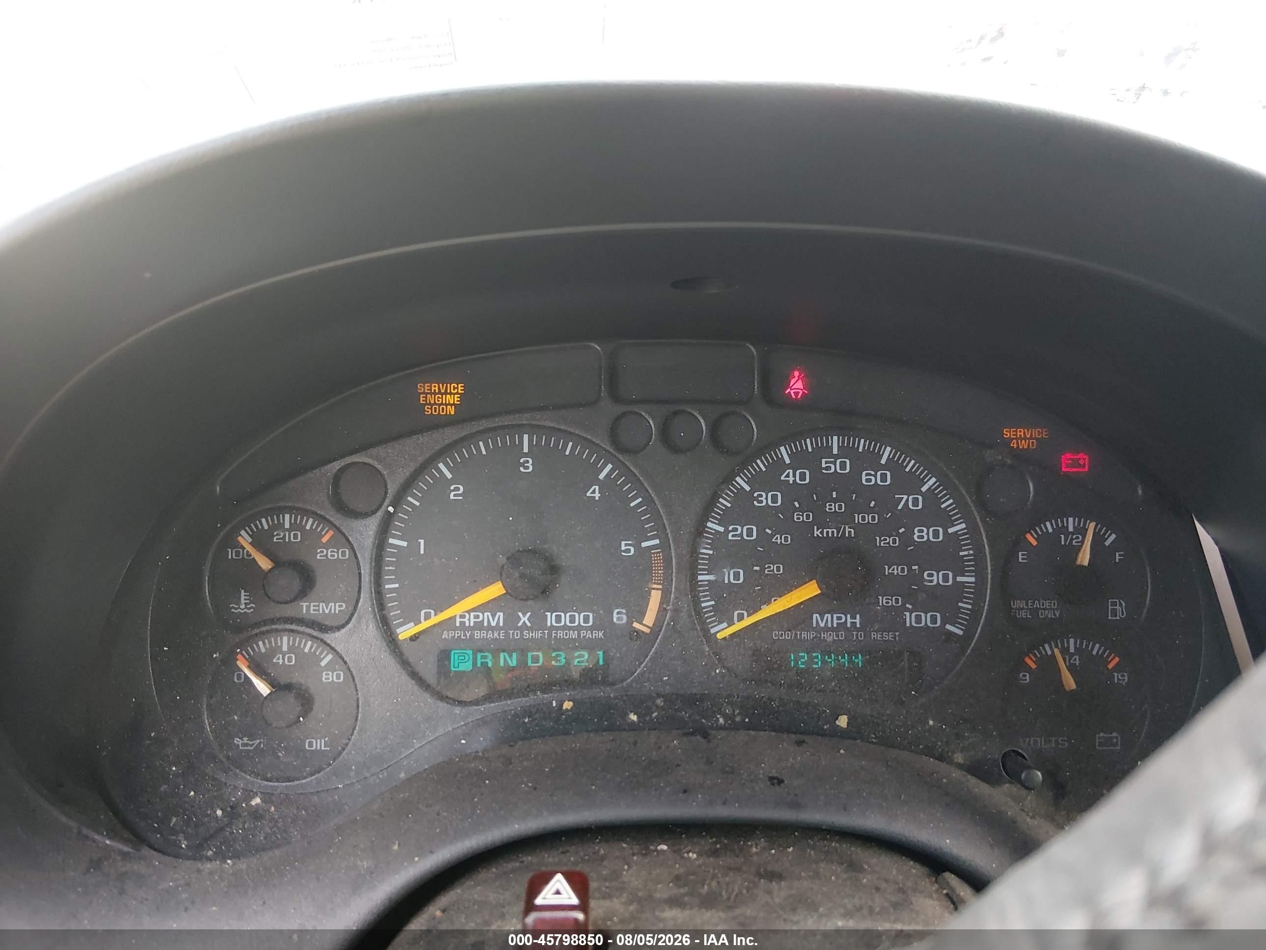 1999 Chevrolet Blazer Lt Blue vin: 1GNDT13W6X2120728